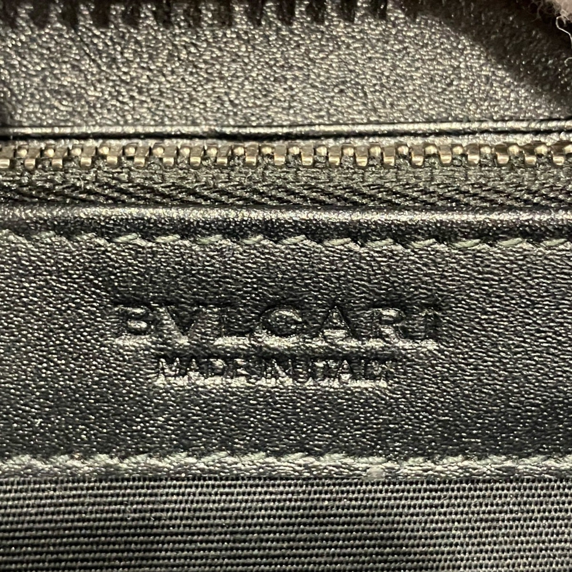 Bvlgari Black Leather Long Wallet (Bi-Fold) (Pre-Owned)