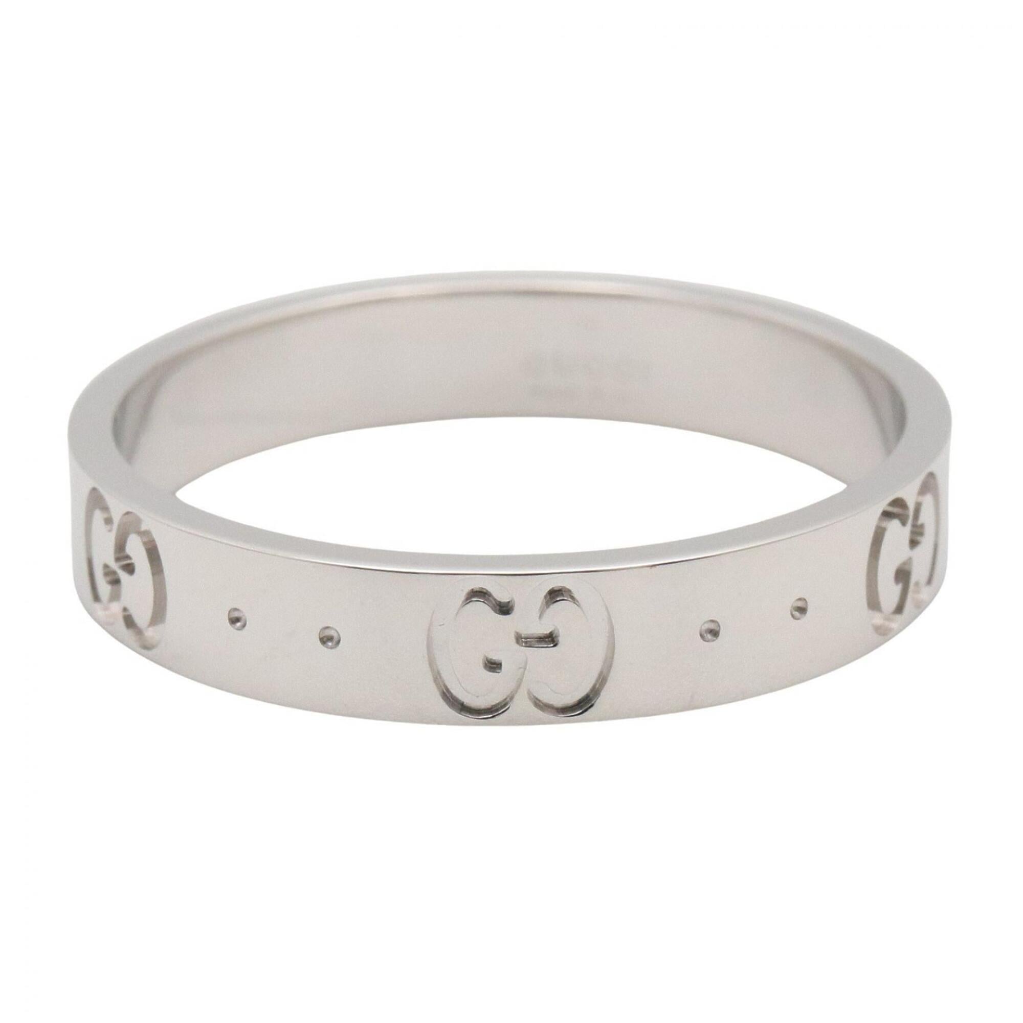 Gucci Silver White Gold (18K) Band Ring (Pre-Owned)