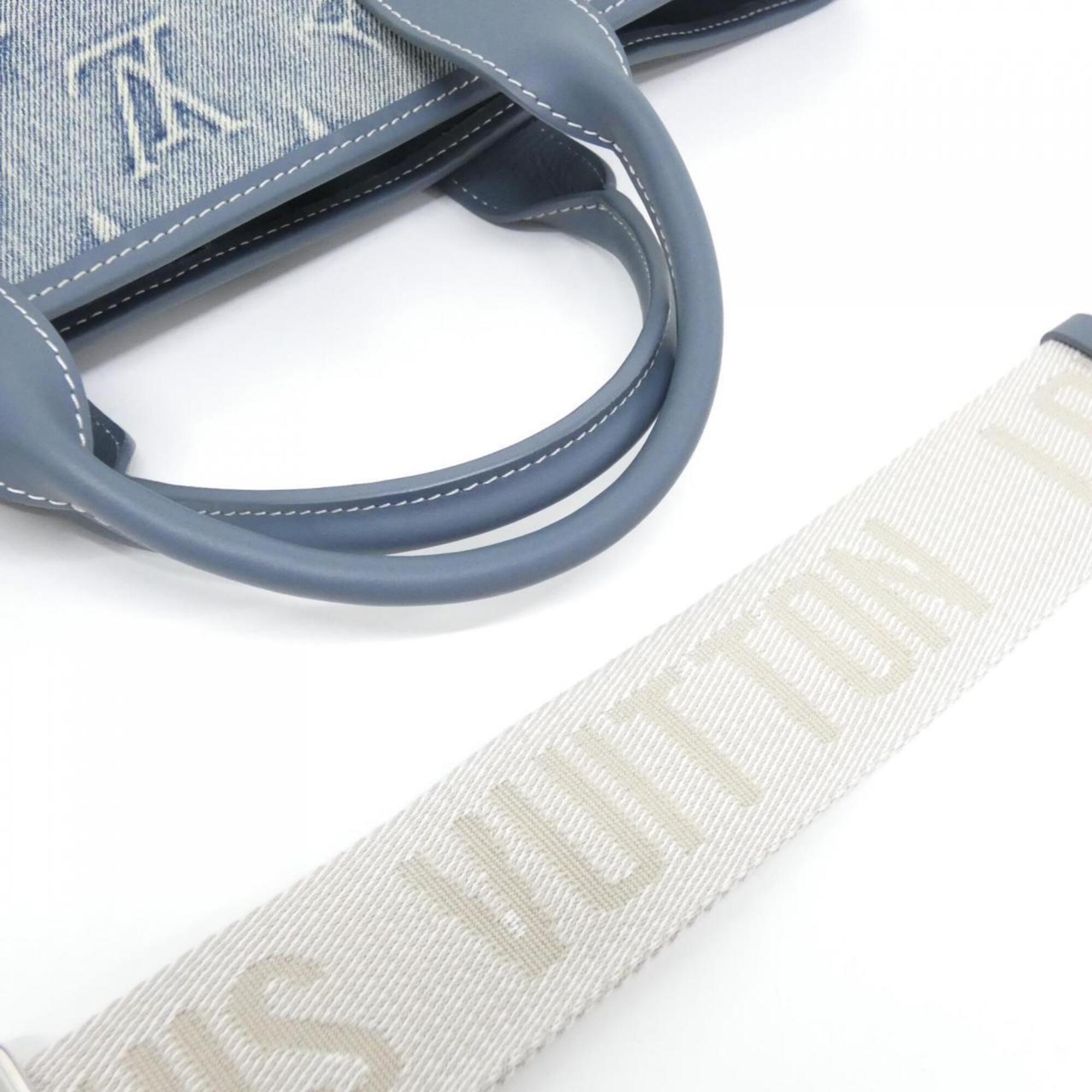 Louis Vuitton Blue Denim Handbag (Pre-Owned)