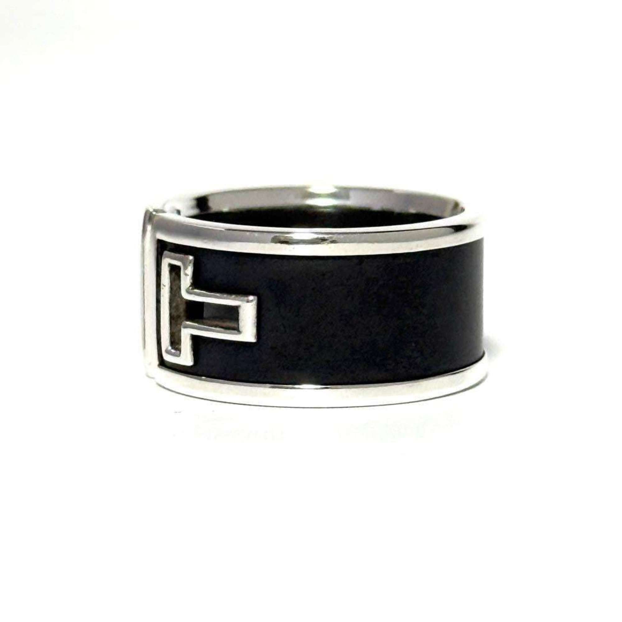 Tiffany Black Silver 925 Band Ring (Pre-Owned)