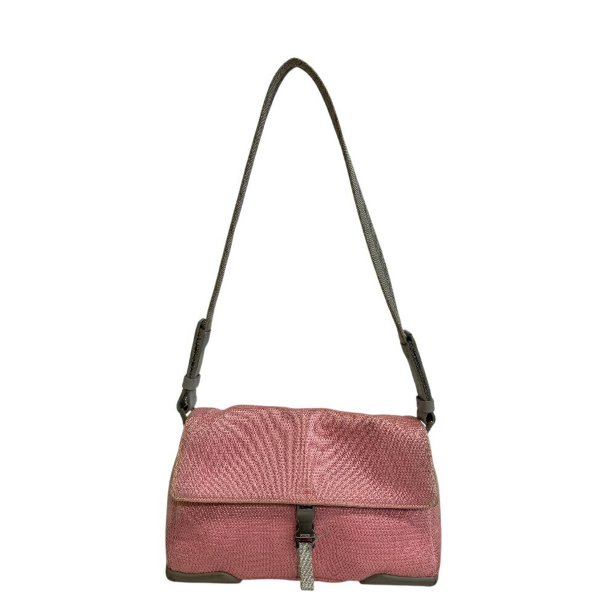 Prada Pink Nylon Shoulder Bag (Pre-Owned)