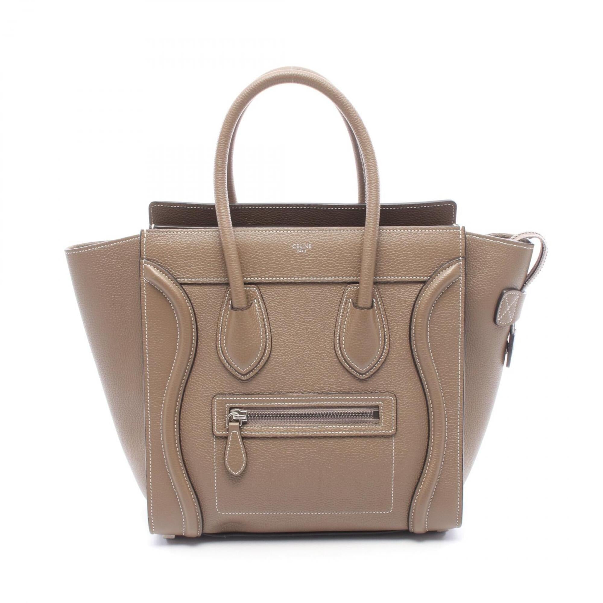 Celine Gray Leather Handbag (Pre-Owned)