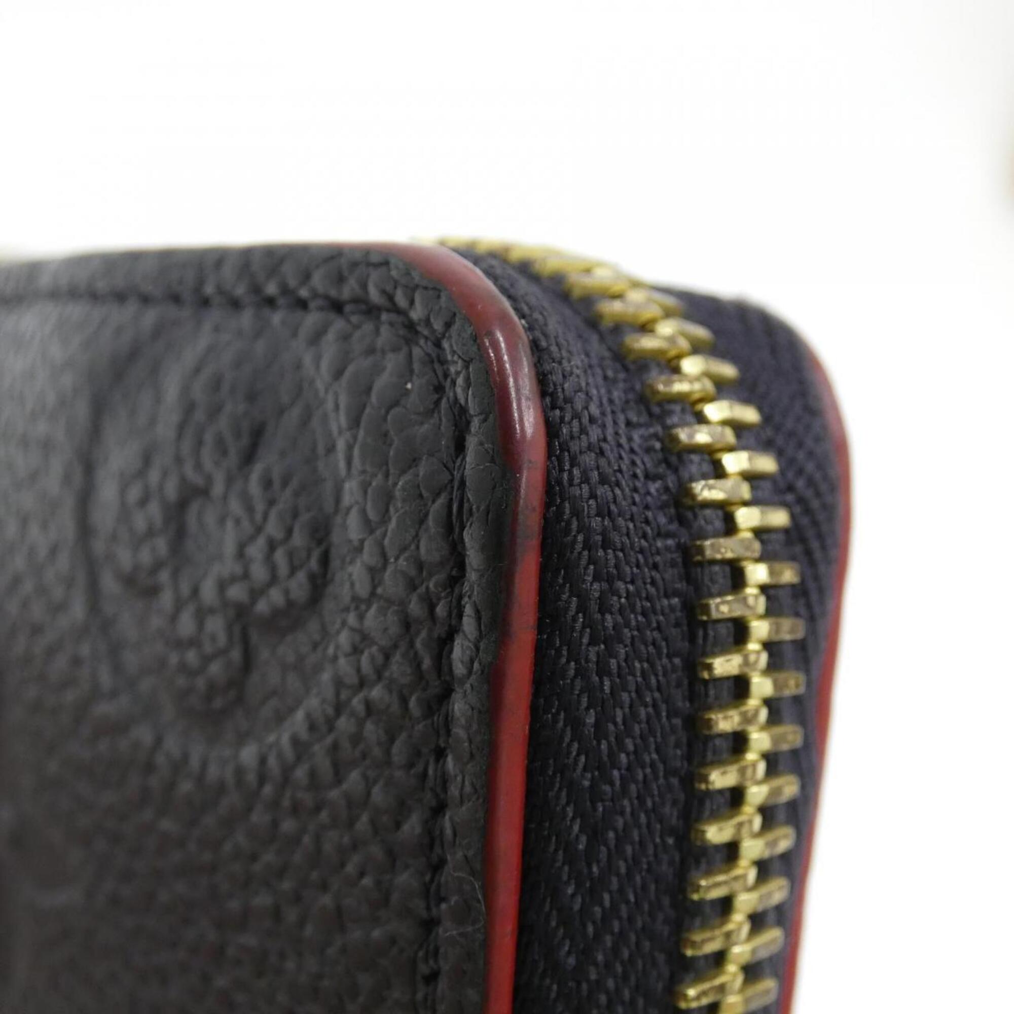 Louis Vuitton Marine Rouge Leather Long Wallet (Bi-Fold) (Pre-Owned)