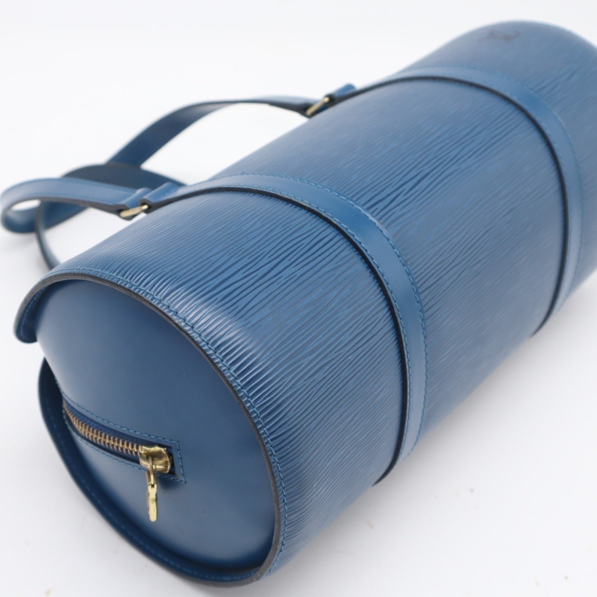 Louis Vuitton Toledo Blue Leather Handbag (Pre-Owned)