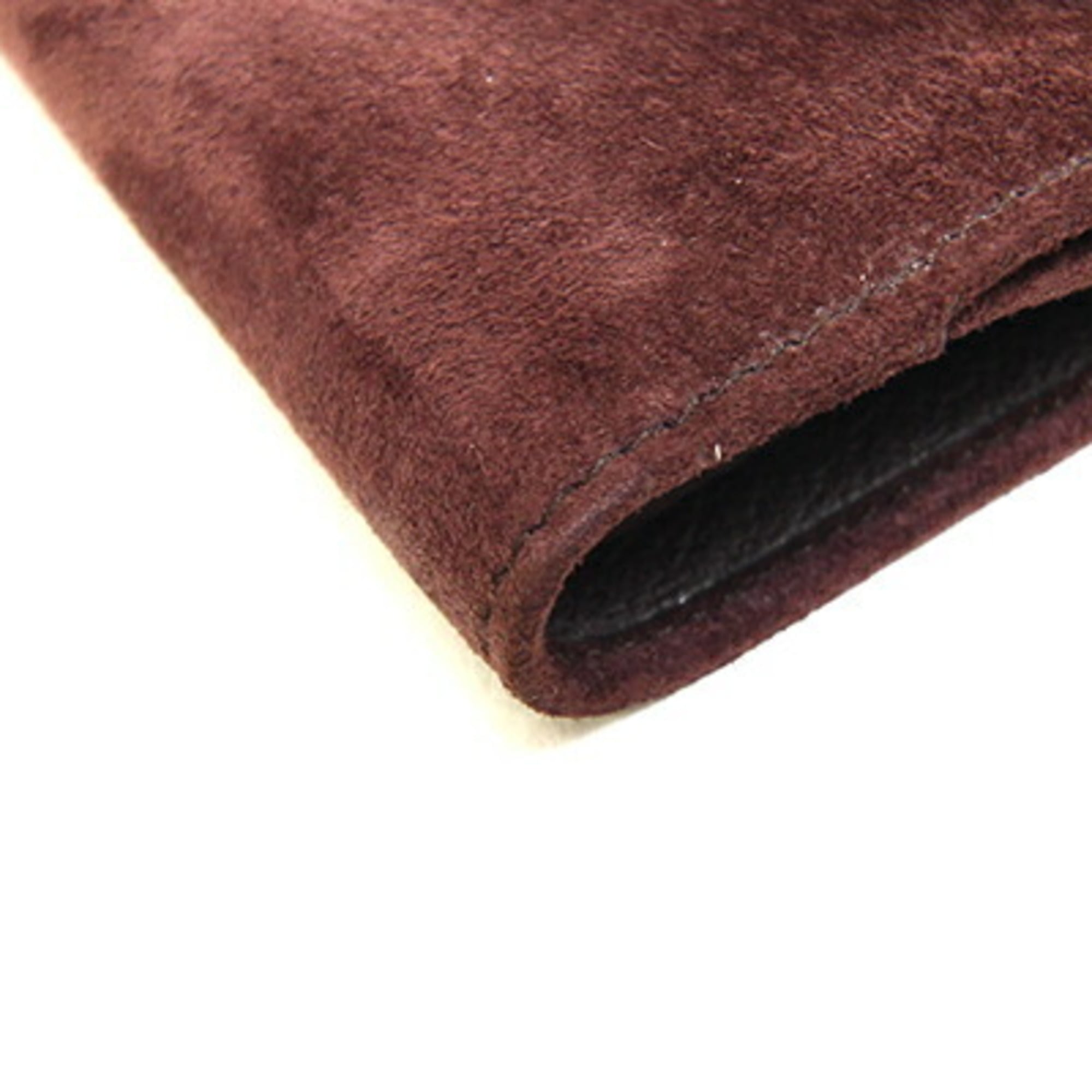 Gucci Dark Brown Suede Leather Wallet (Bi-Fold) (Pre-Owned)