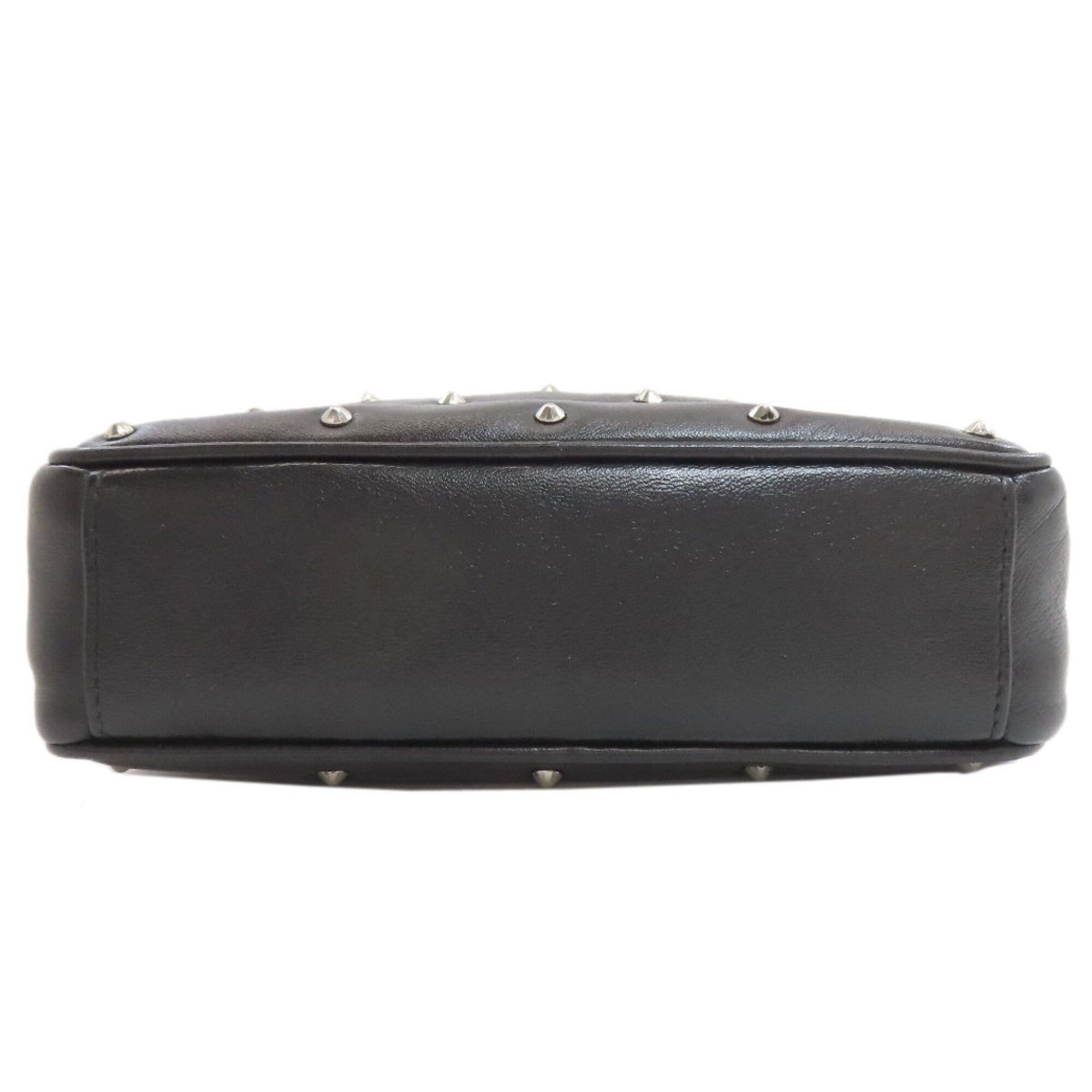 Miu Miu Black Leather Shoulder Bag (Pre-Owned)