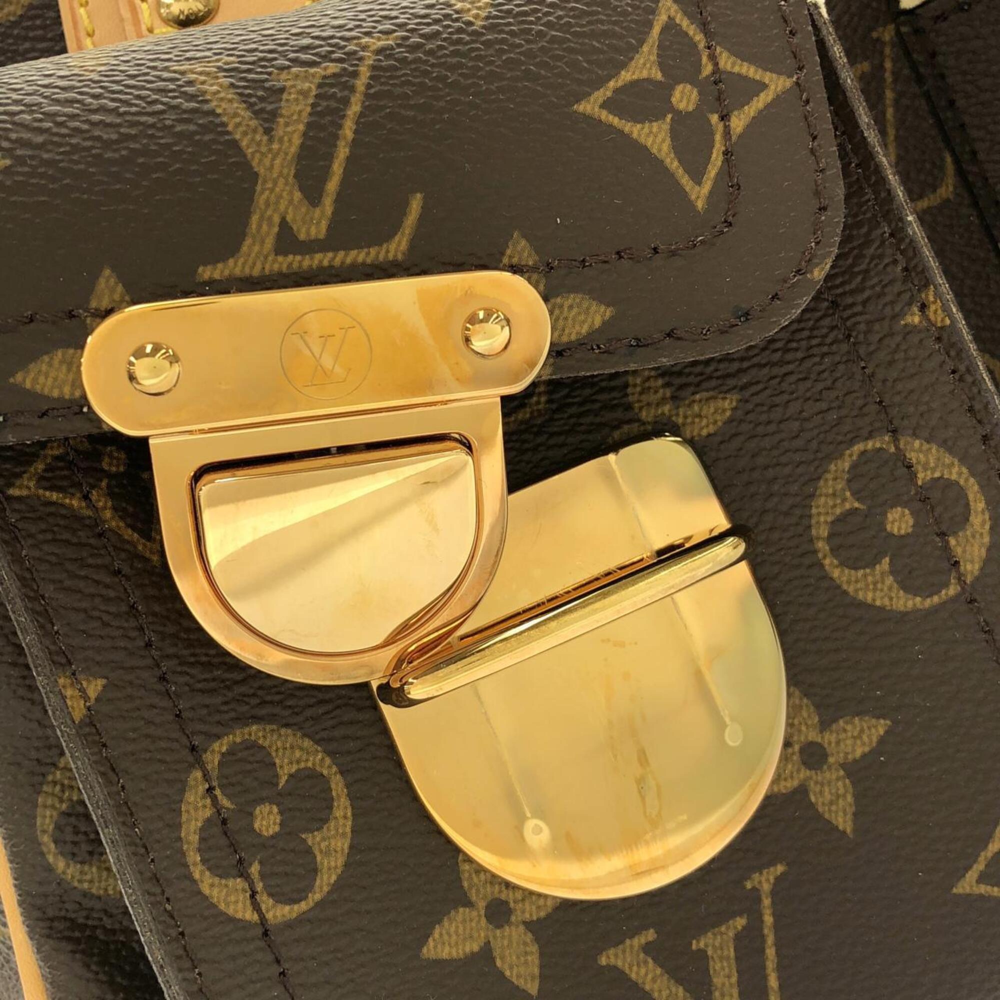 Louis Vuitton Brown Coated Canvas Handbag (Pre-Owned)