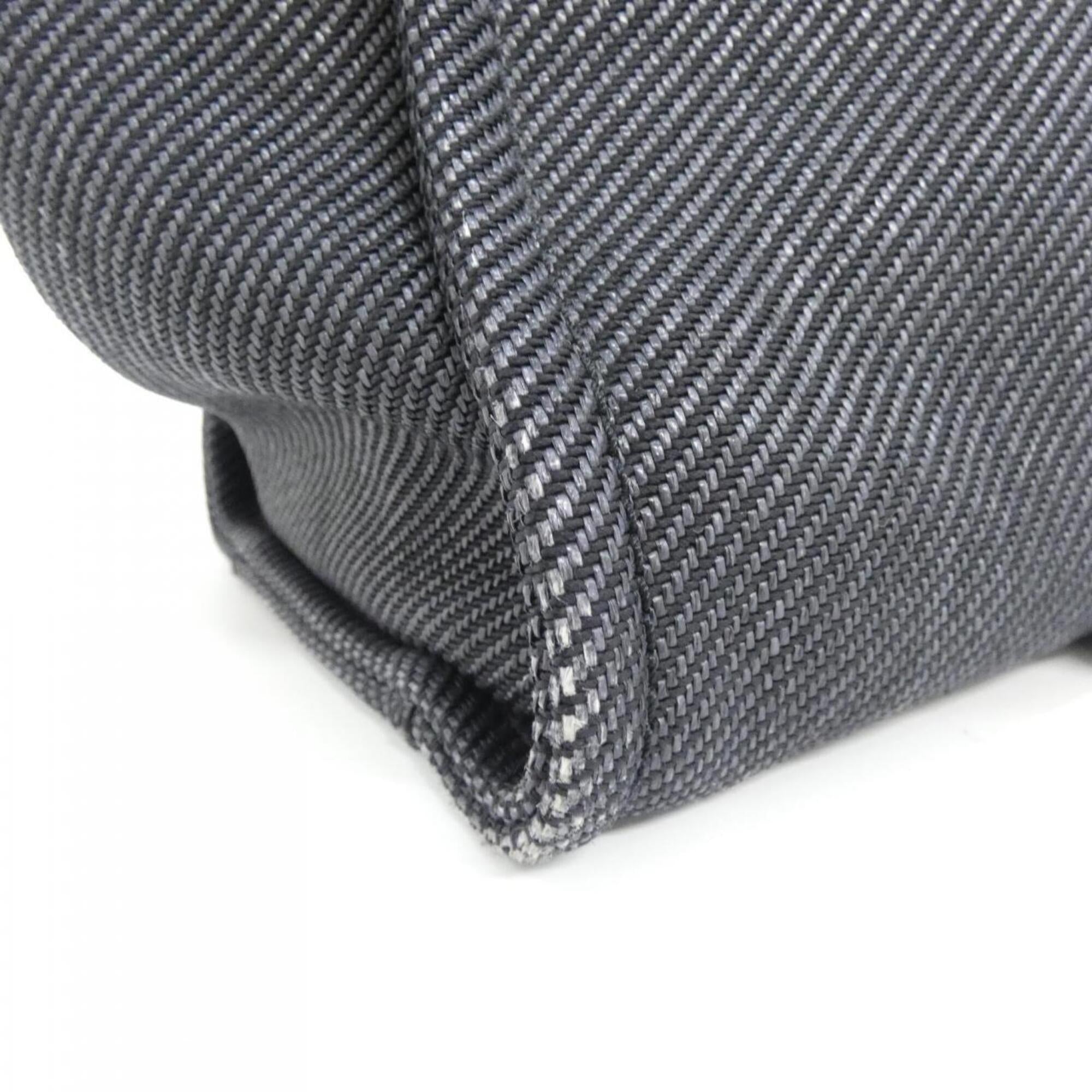 Chanel Black Nylon Canvas Handbag (Pre-Owned)