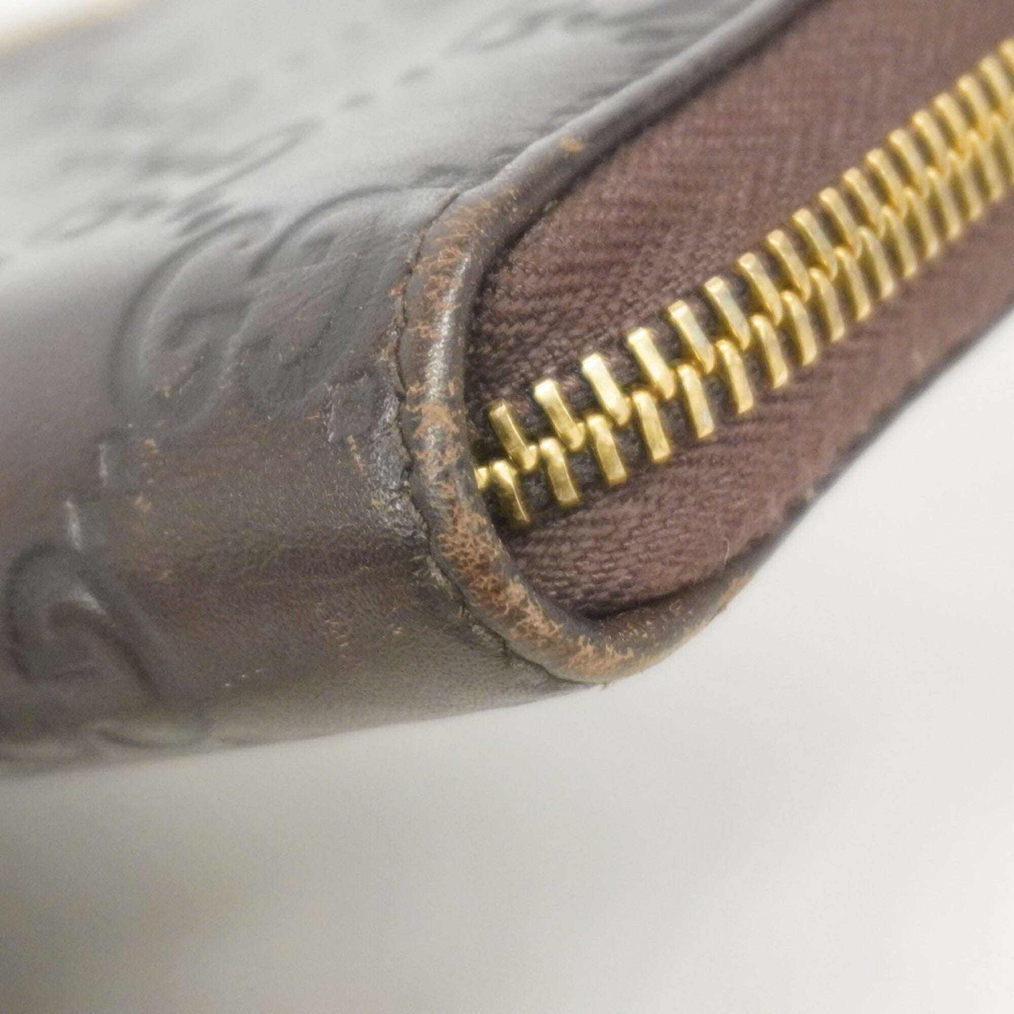 Gucci Brown Leather Long Wallet (Bi-Fold) (Pre-Owned)