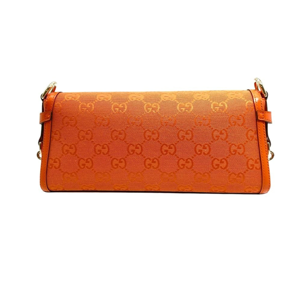 Gucci Gg Canvas Orange Gg Canvas Shoulder Bag (Pre-Owned)