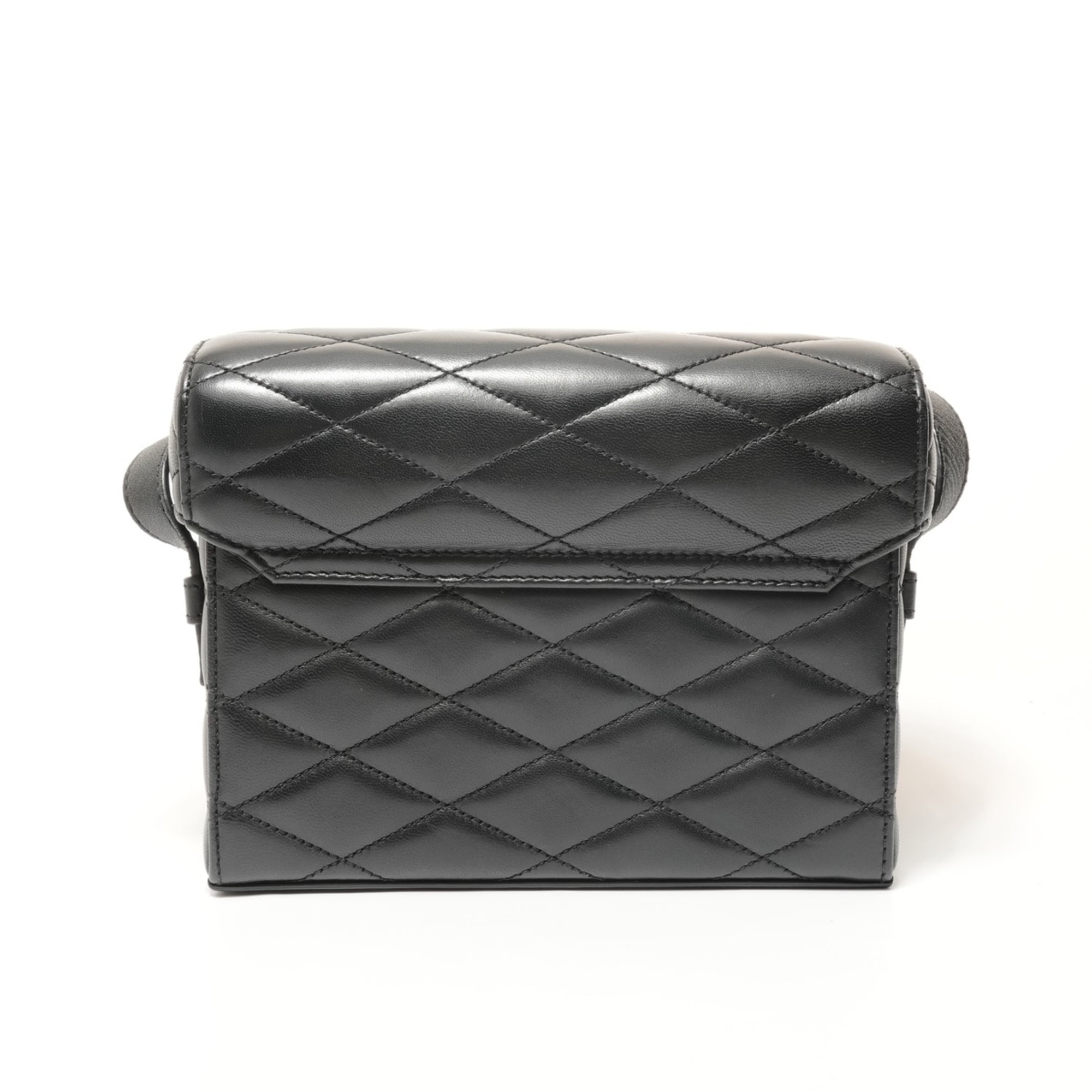 Yves Saint Laurent Cassandre Black Quilting Shoulder Bag (Pre-Owned)