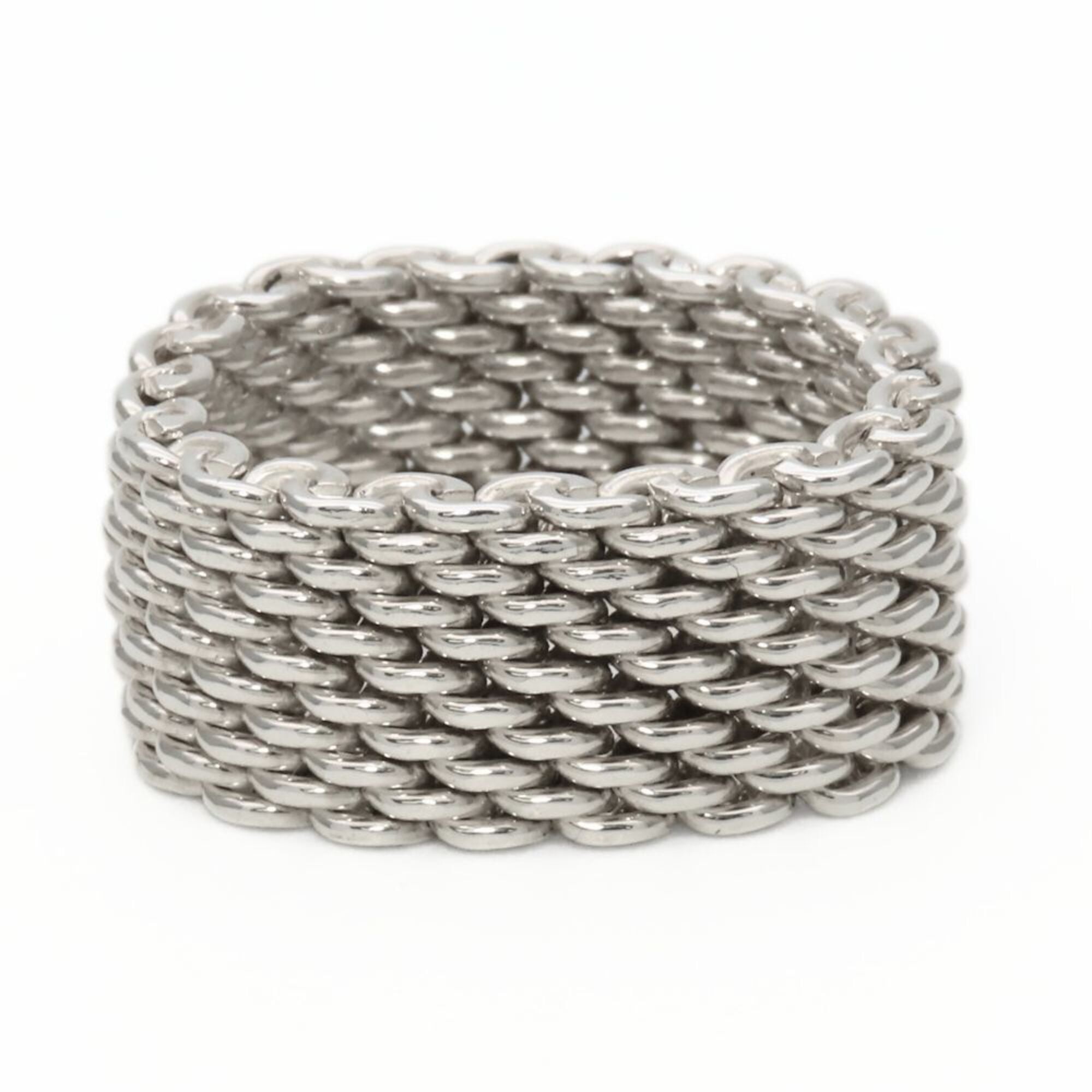 Tiffany Silver Silver 925 Band Ring (Pre-Owned)