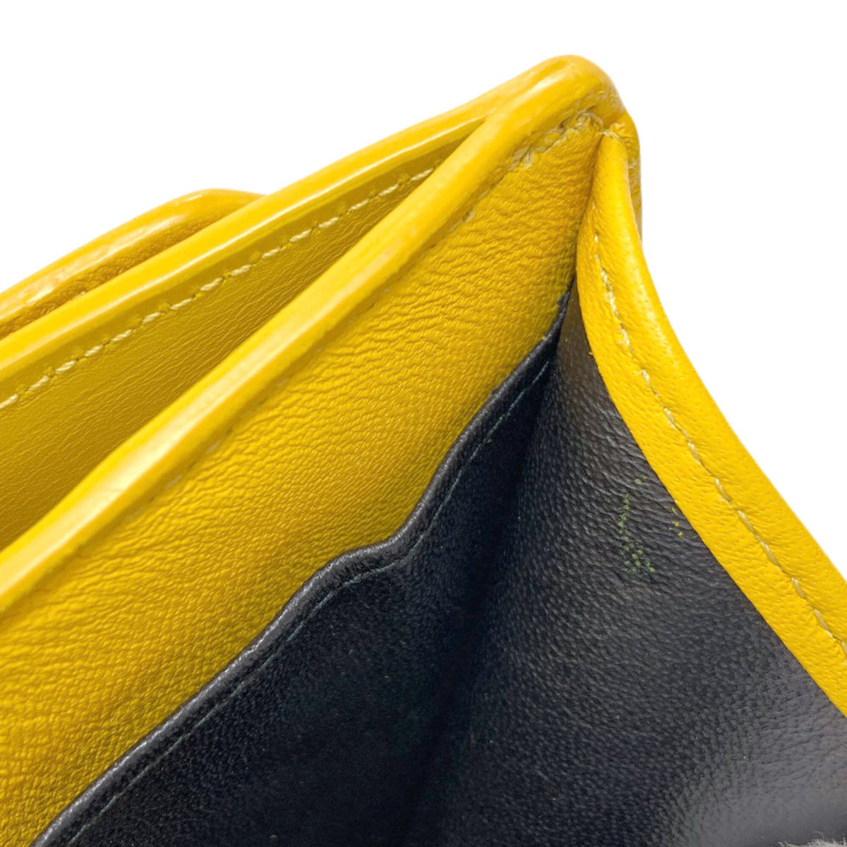 Balenciaga Yellow Leather Wallet (Tri-Fold) (Pre-Owned)