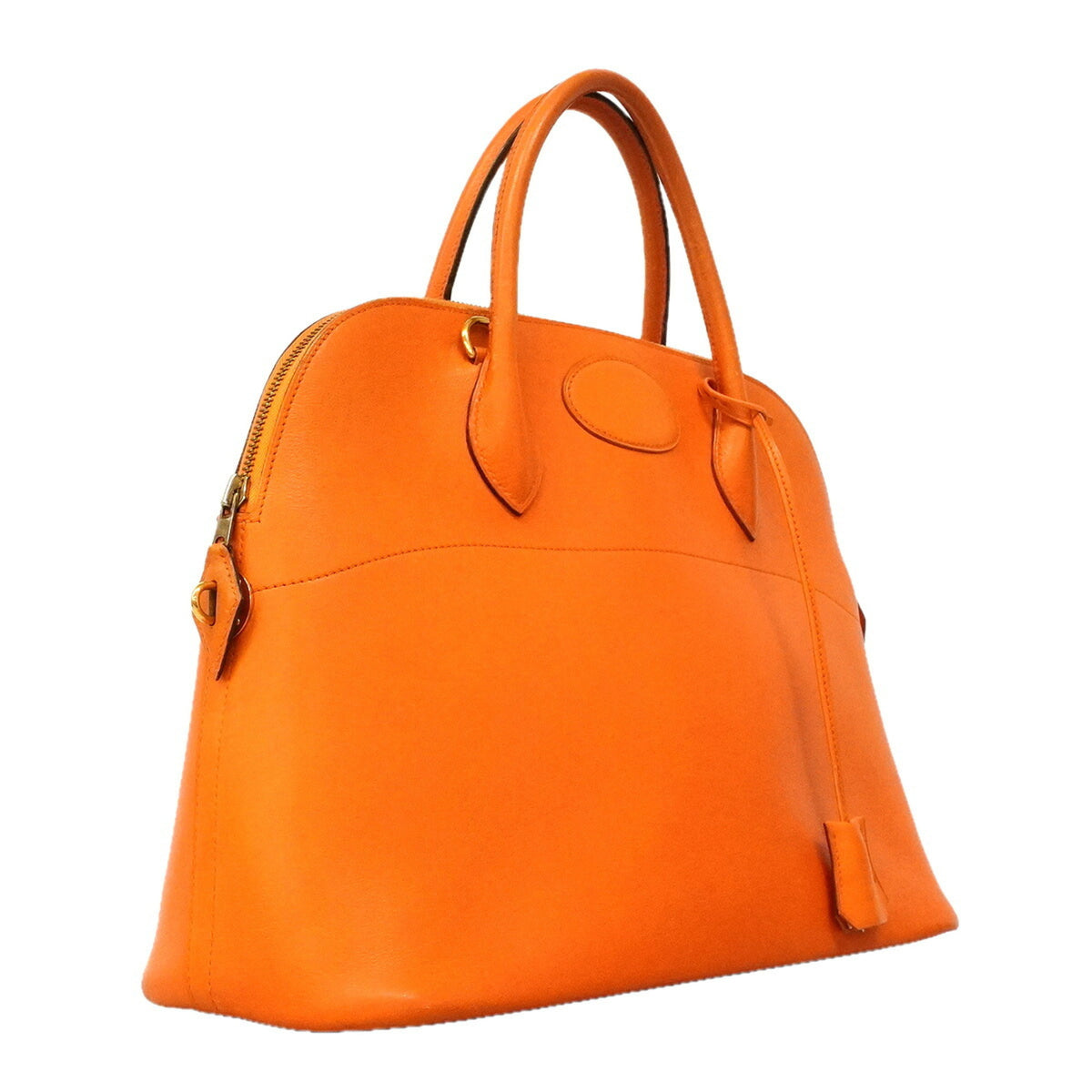 Hermes Orange Gulliver Leather Handbag (Pre-Owned)