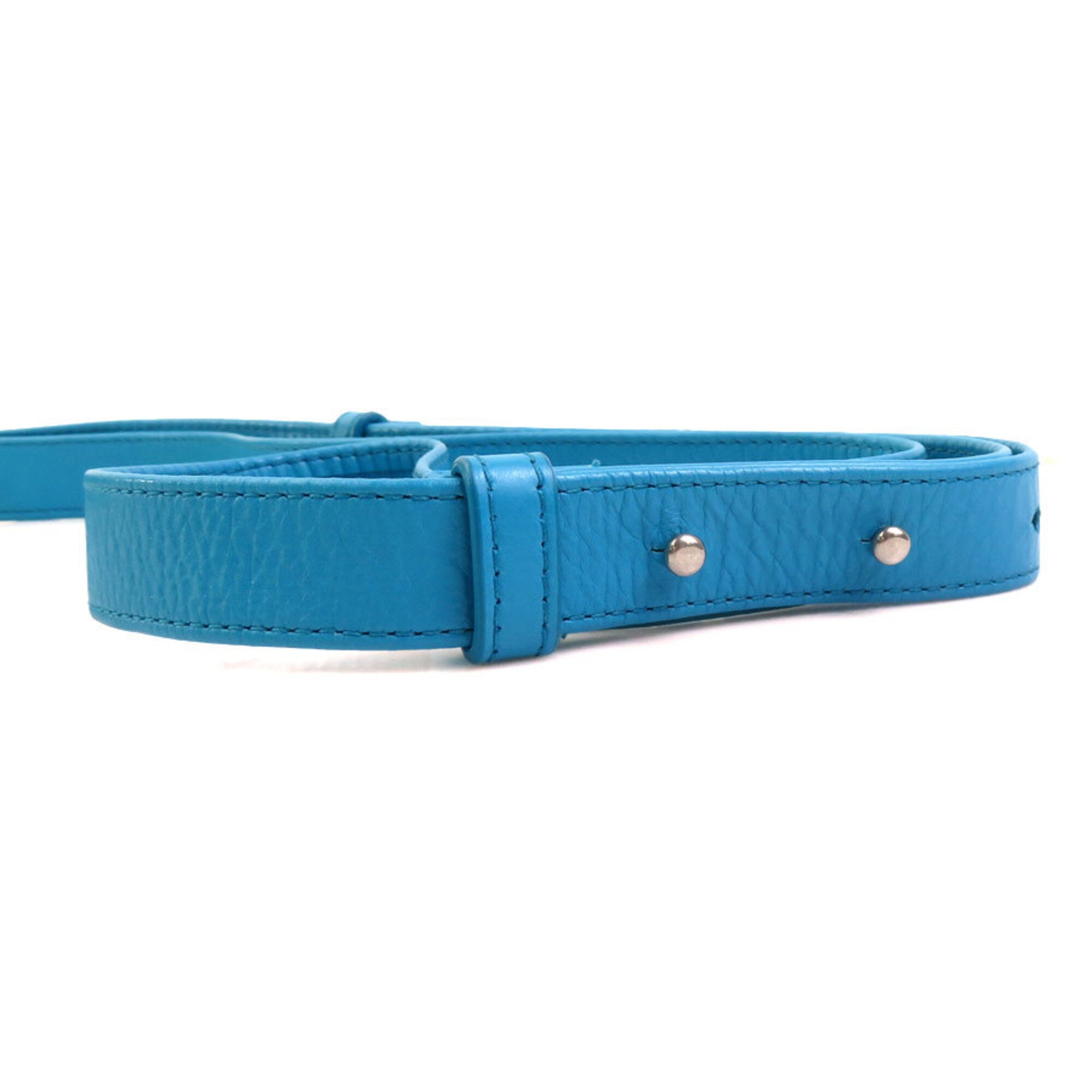 Bottega Veneta Blue Leather Shoulder Bag (Pre-Owned)