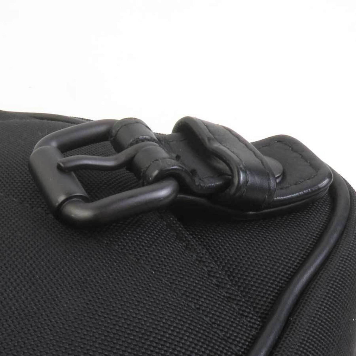 Bottega Veneta Black Nylon Canvas Leather Sling Bag (Pre-Owned)