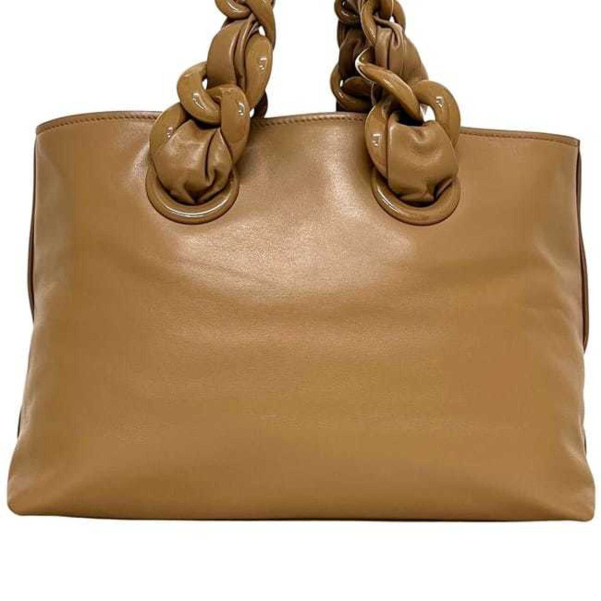 Miu Miu Brown Leather Tote Bag (Pre-Owned)