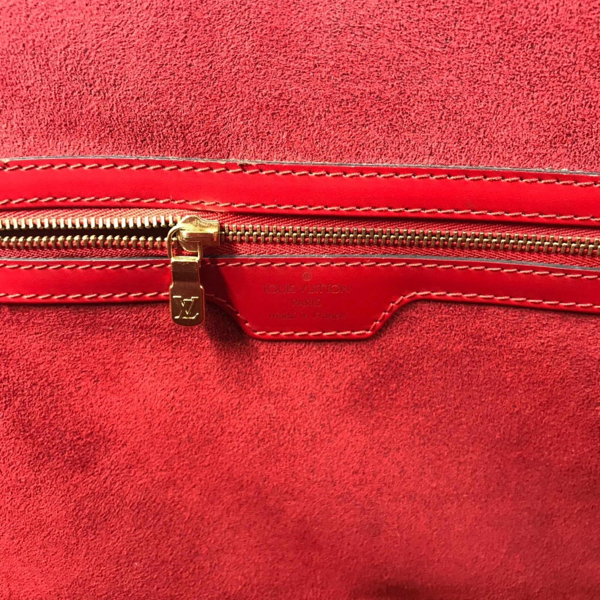 Louis Vuitton Castilian Red Red Color Epi Leather Shoulder Bag (Pre-Owned)