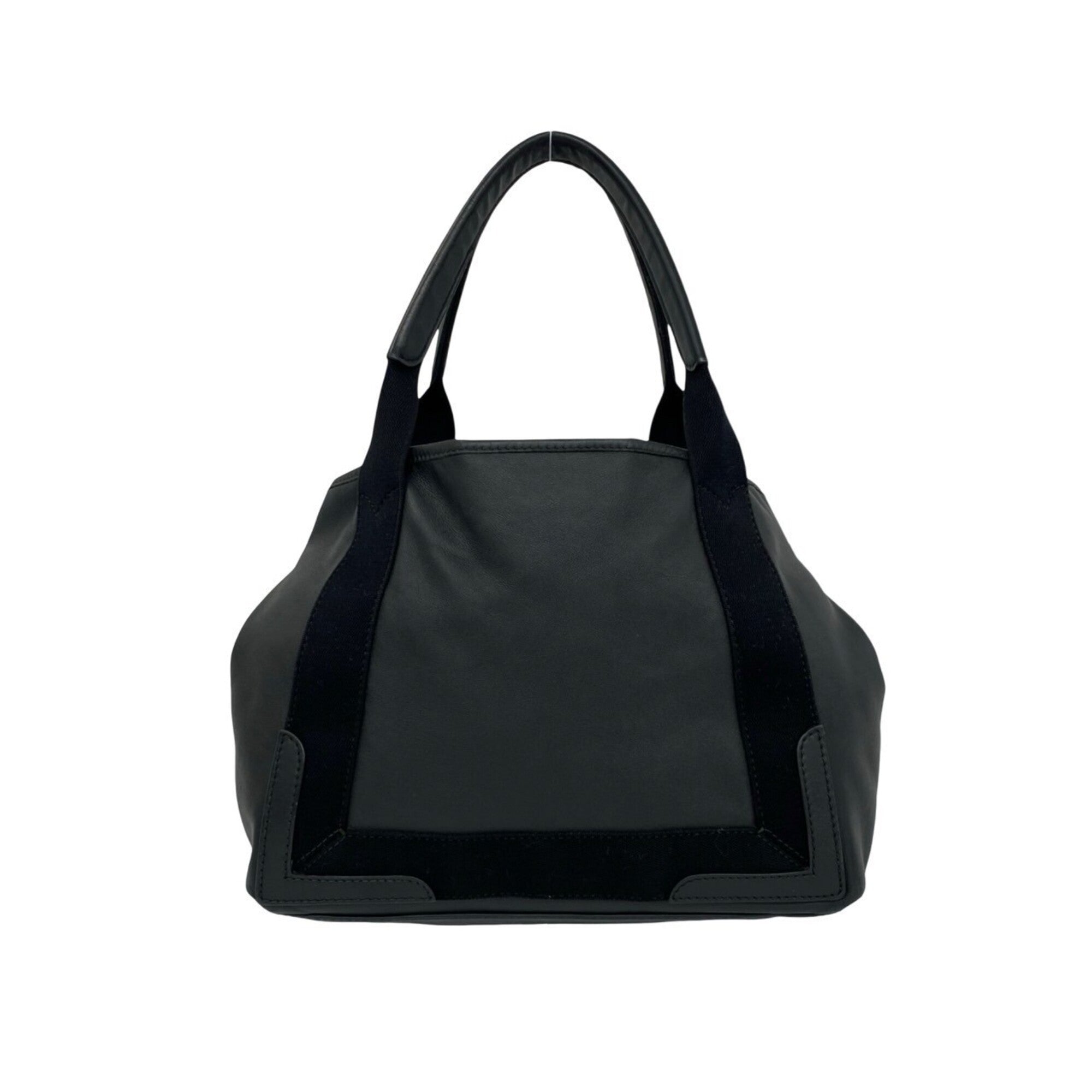 Balenciaga Black Leather Handbag Tote Bag (Pre-Owned)