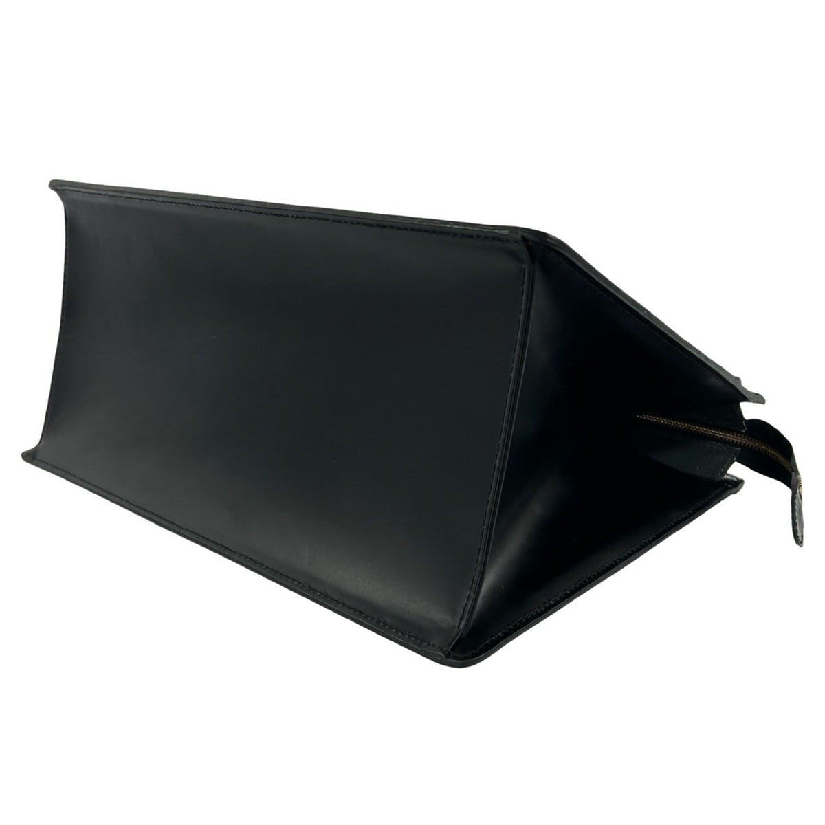 Louis Vuitton Black Leather Handbag Tote Bag (Pre-Owned)