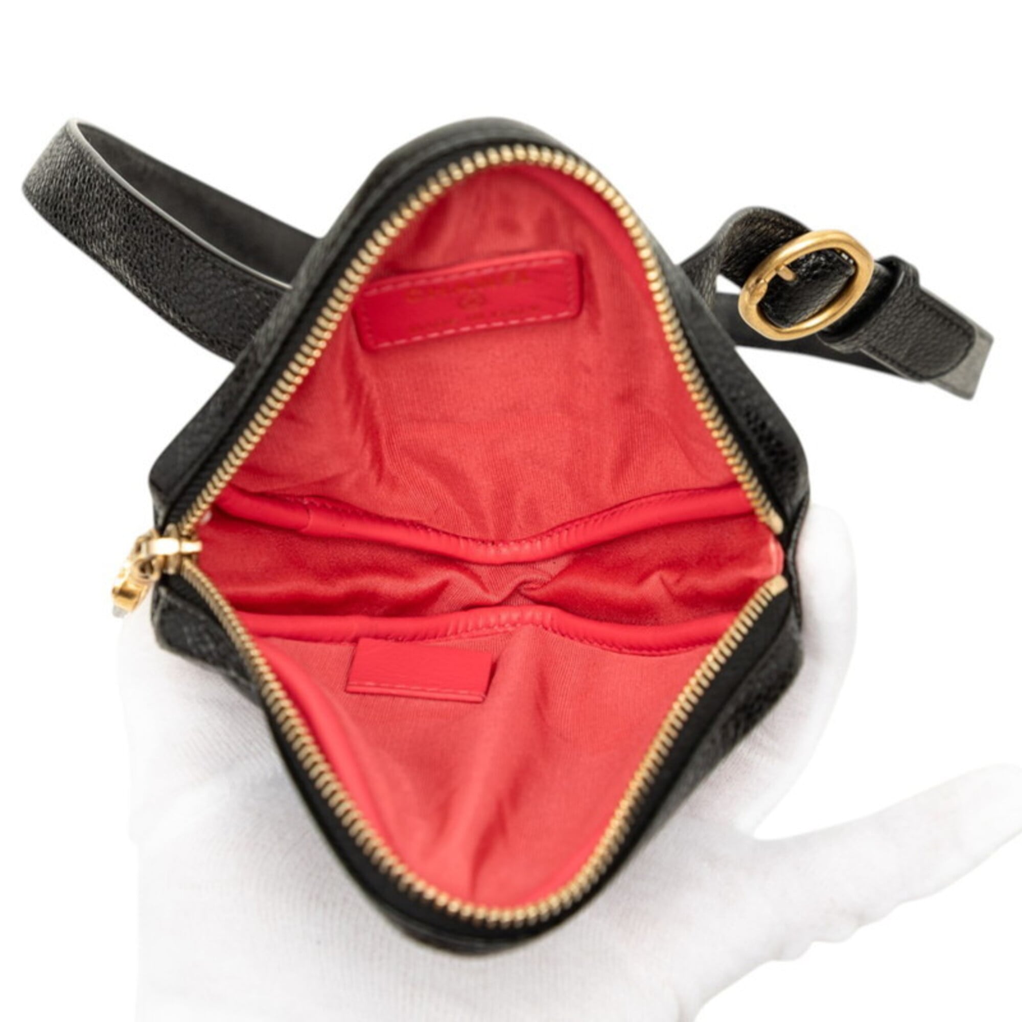 Chanel Black Grained Calfskin Fanny Pack (Pre-Owned)