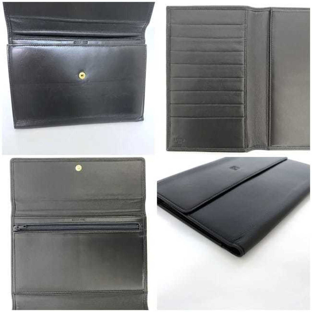 Loewe Black Nappa Leather Leather Wallet (Tri-Fold) (Pre-Owned)