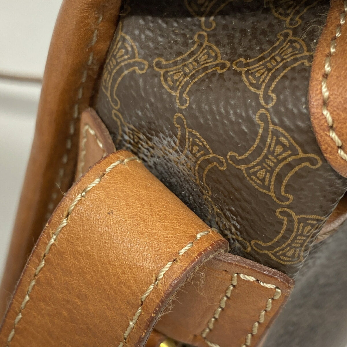 Celine Brown Pvc Shoulder Bag (Pre-Owned)