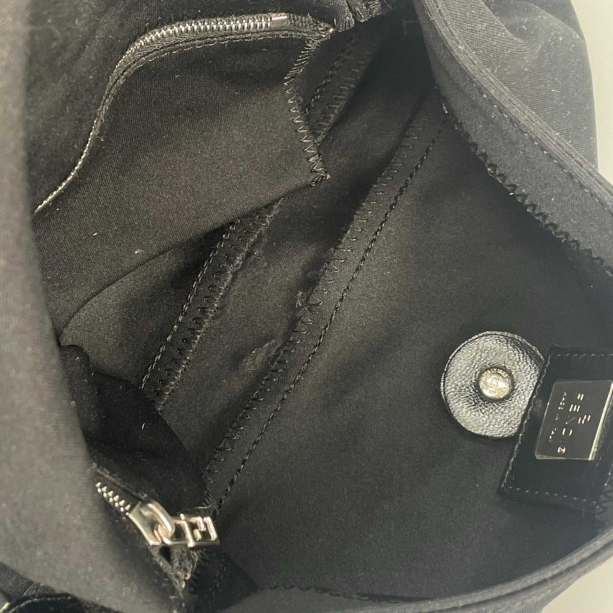 Fendi Black Satin Handbag (Pre-Owned)