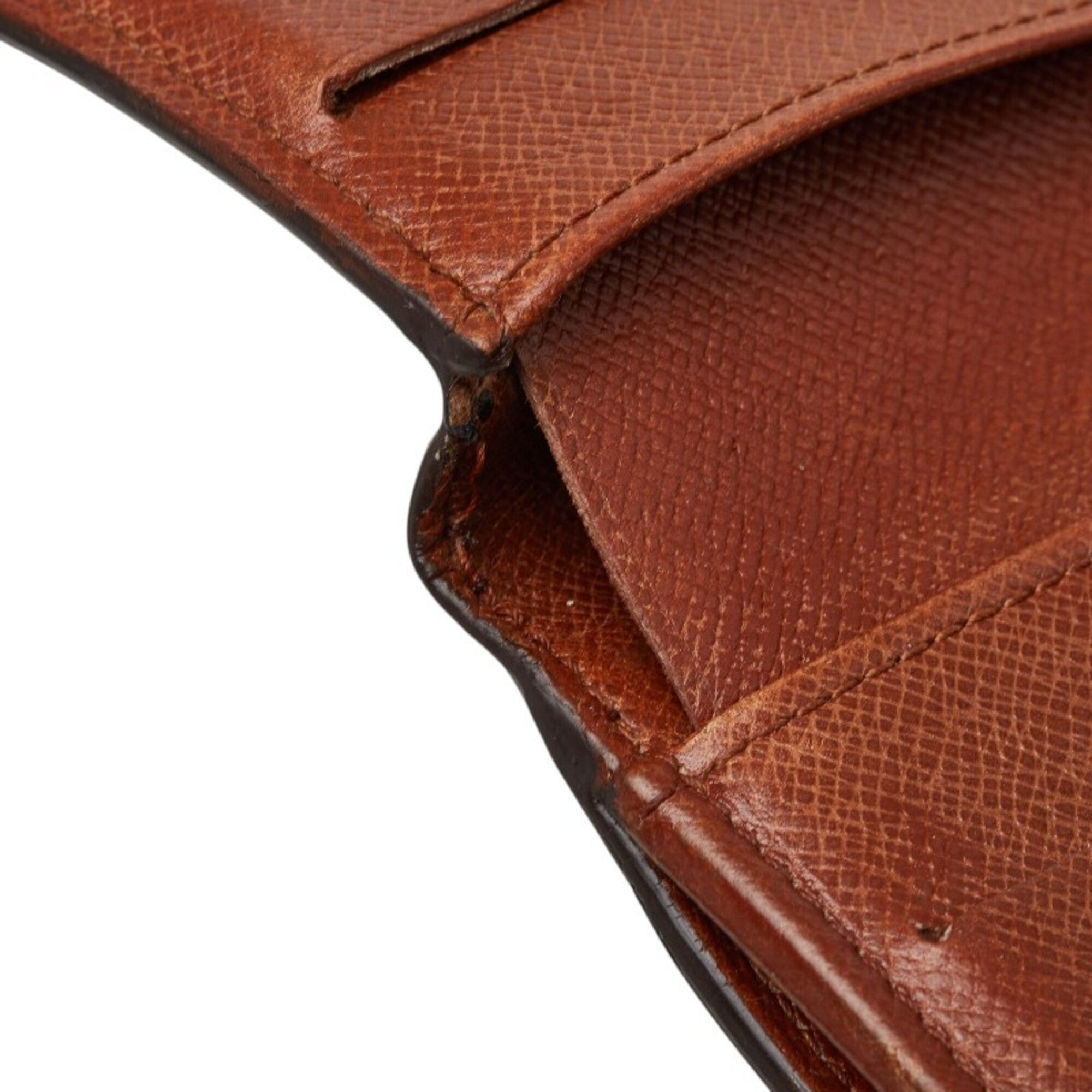 Louis Vuitton Brown Pvc Leather Wallet (Tri-Fold) (Pre-Owned)