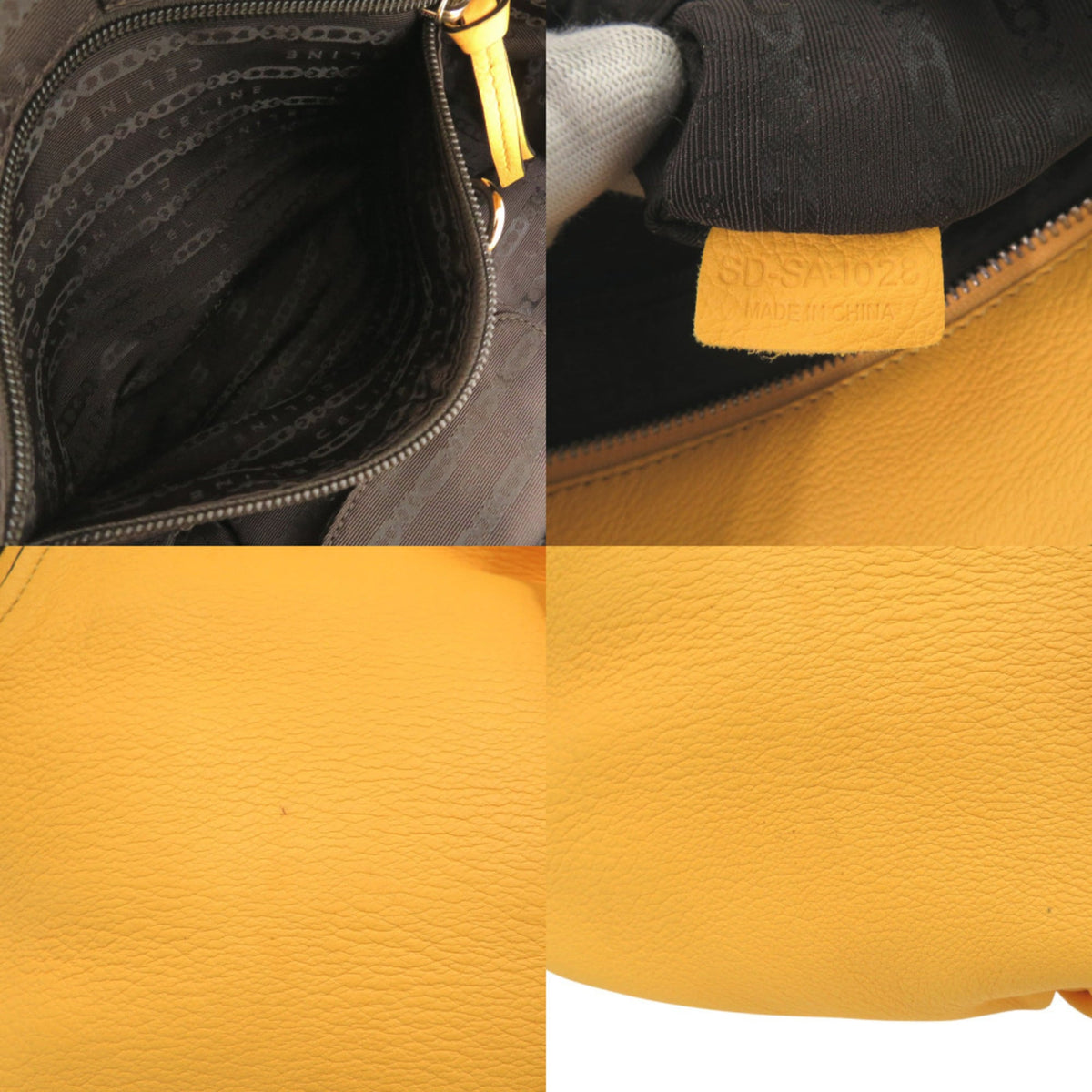 Celine Yellow Leather Handbag (Pre-Owned)