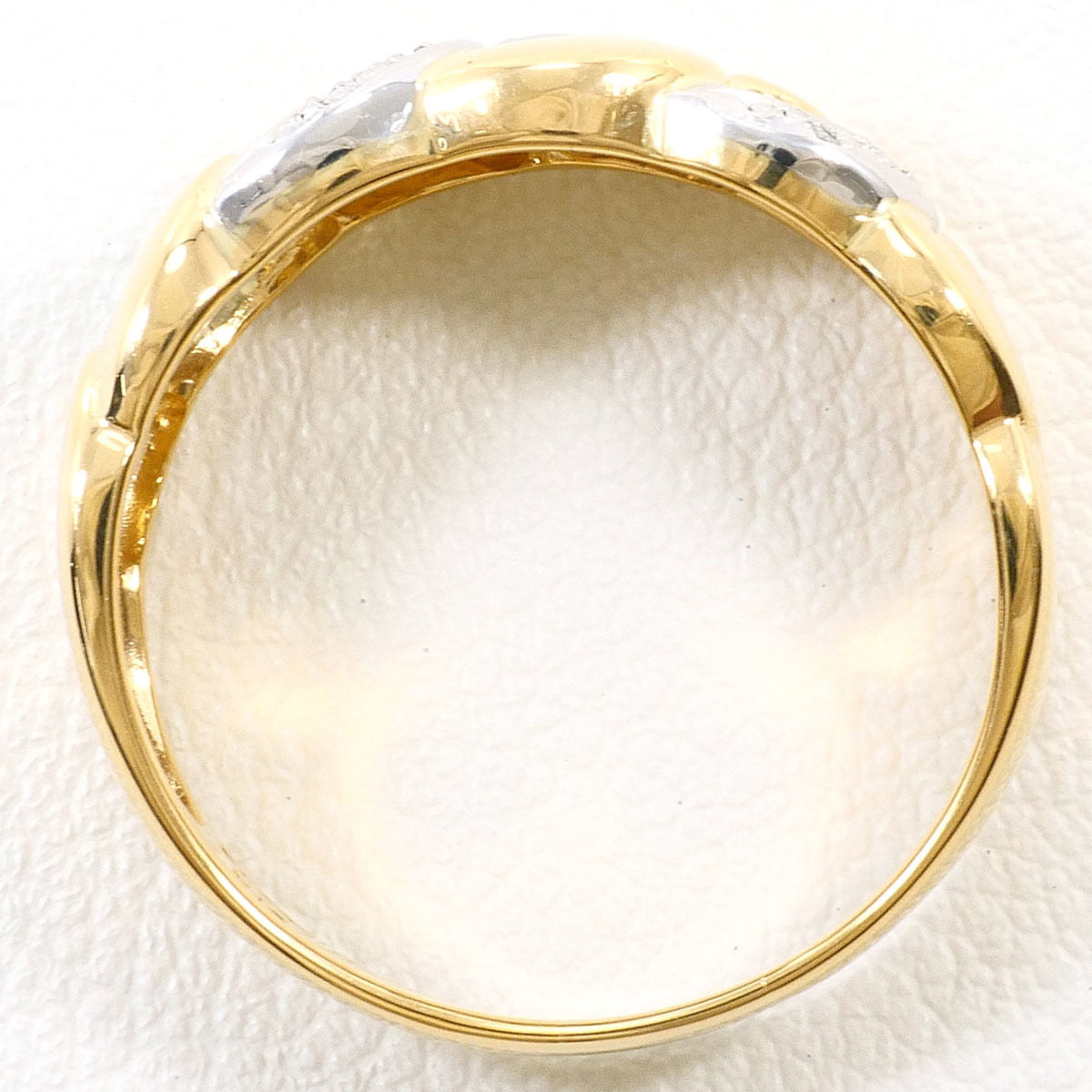 Unbranded Platinum Yellow Gold Yellow Gold (18K) Platinum 900 Band Ring (Pre-Owned)