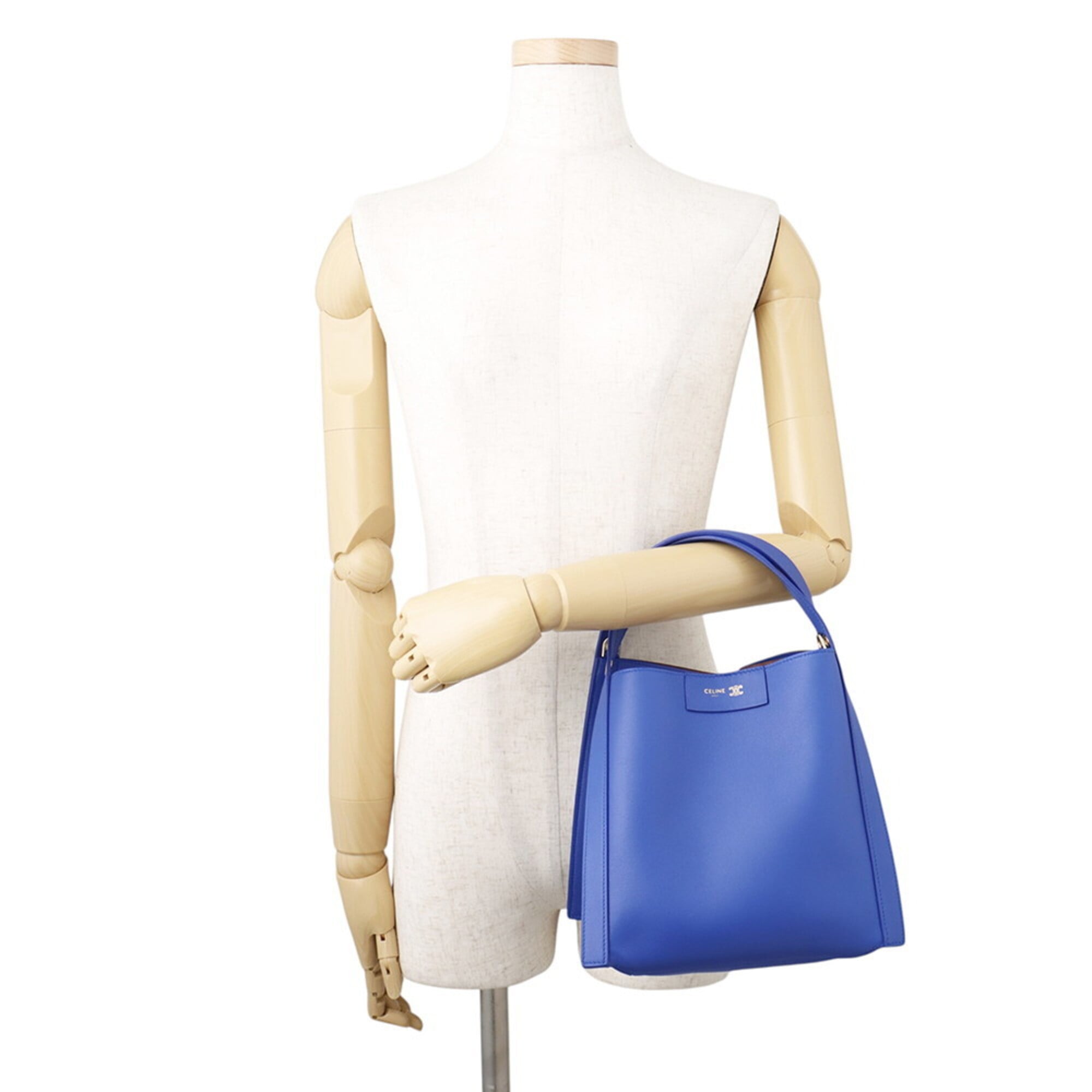 Celine Royal Blue Leather Handbag (Pre-Owned)