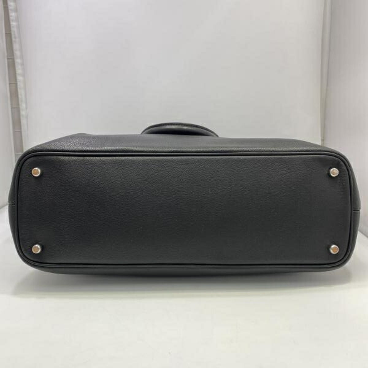 Coach Black Leather Tote Bag (Pre-Owned)