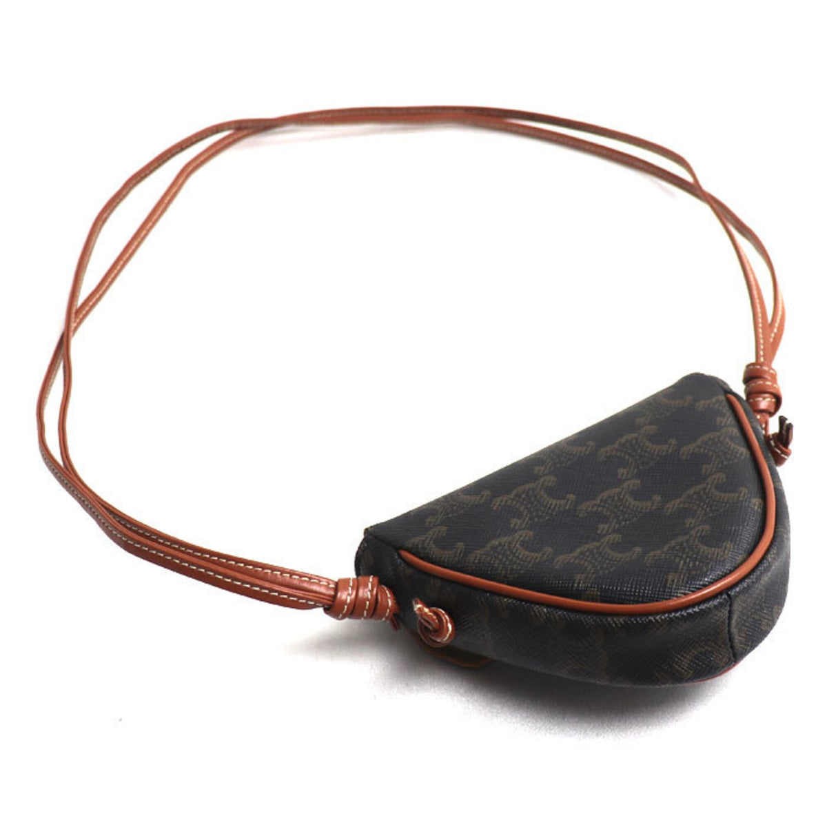 Celine Brown Pvc Leather Shoulder Bag (Pre-Owned)