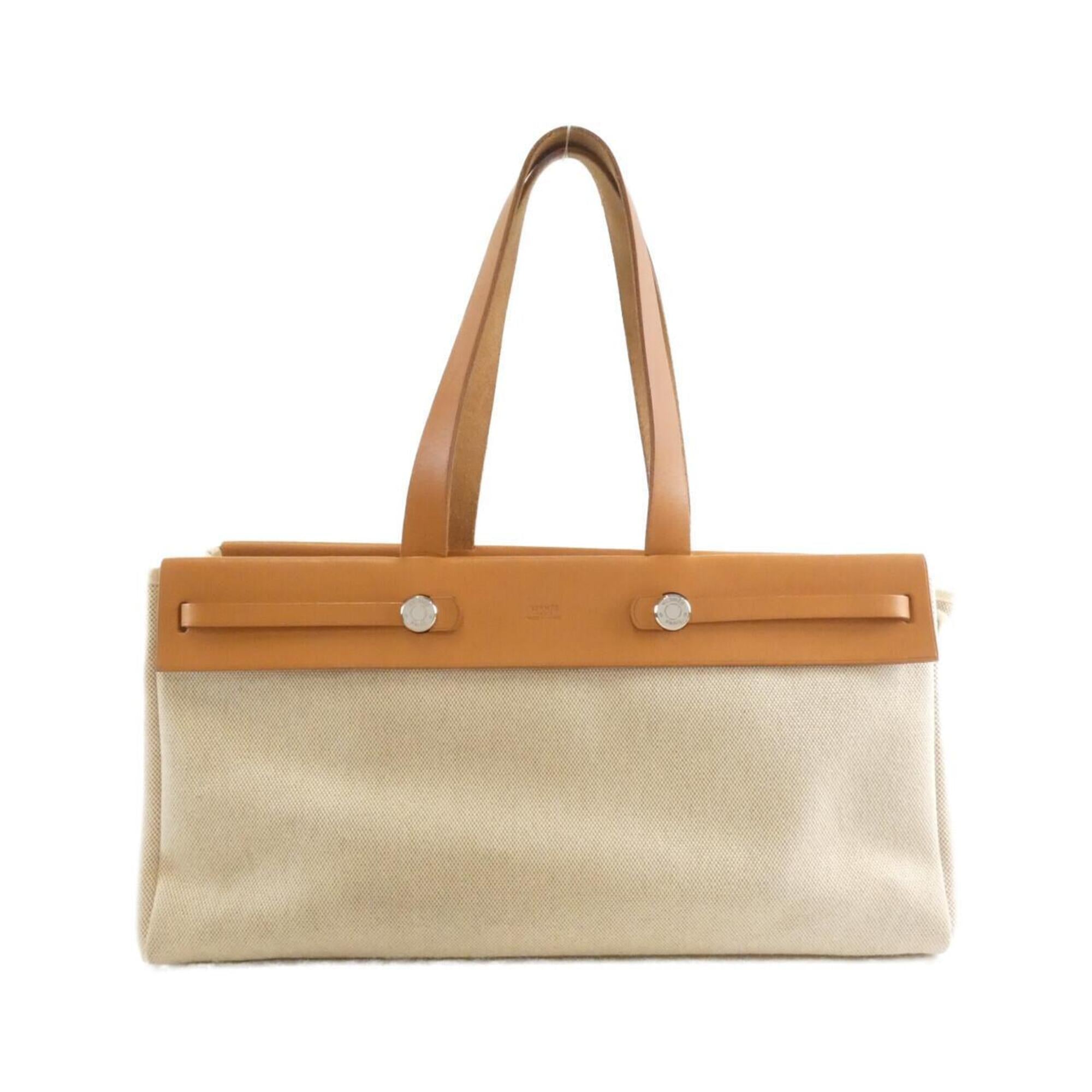 Hermes Natural Sable Toile H Handbag (Pre-Owned)