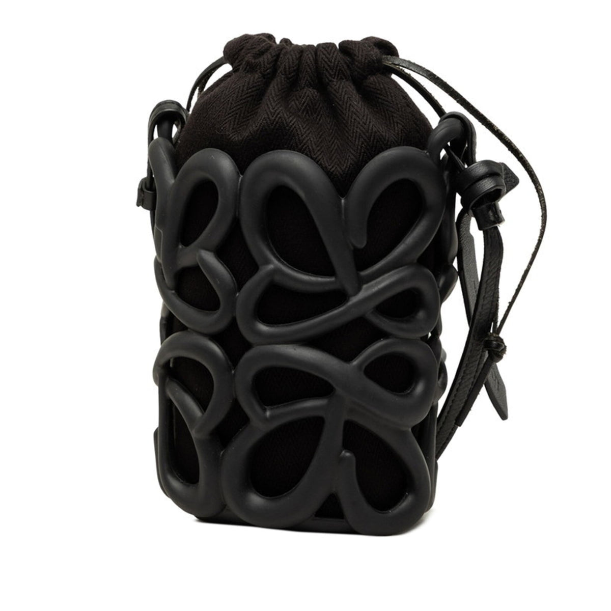Loewe Black Rubber Leather Shoulder Bag (Pre-Owned)