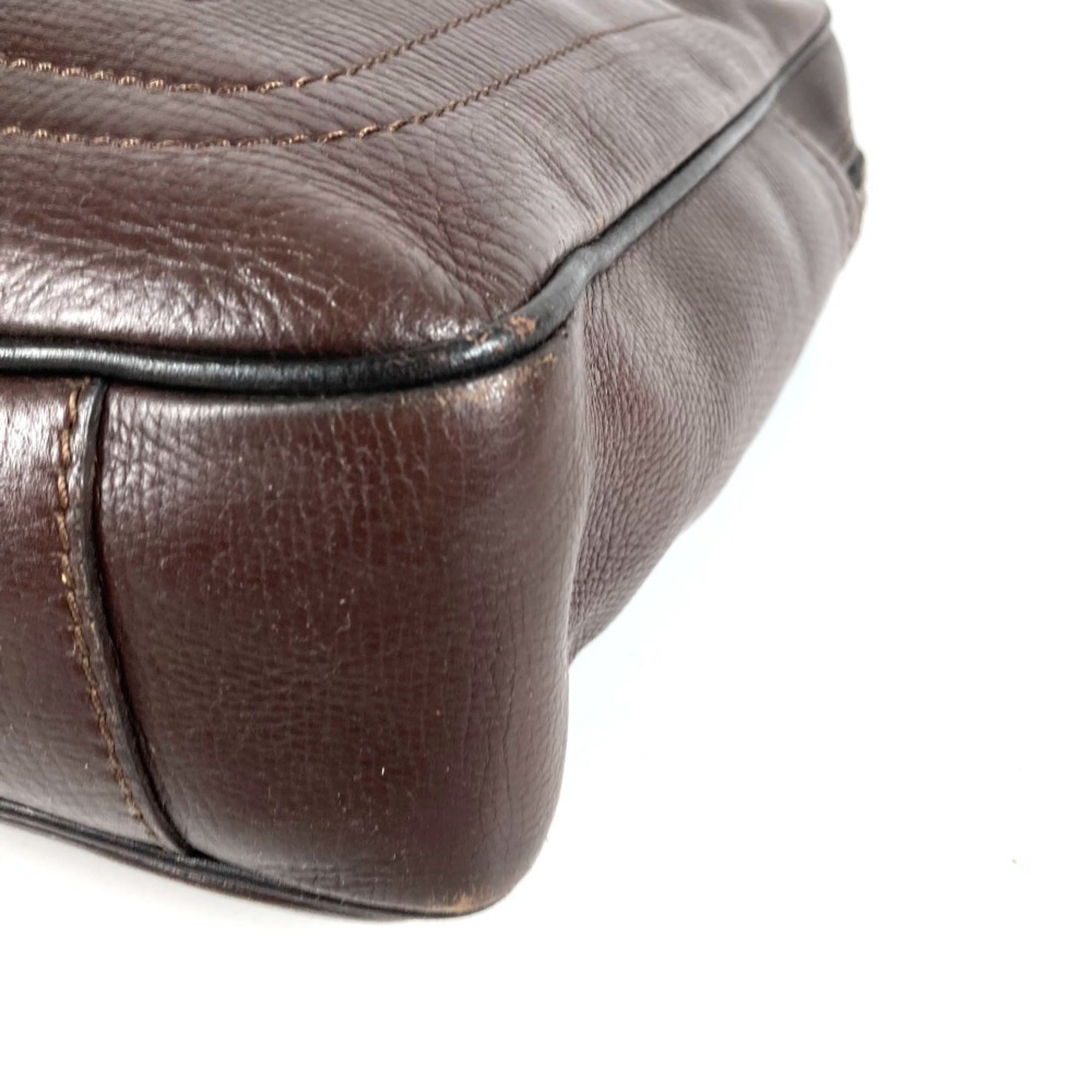 Louis Vuitton Brown Galle Utah Leather Leather Briefcase Handbag Tote Bag (Pre-Owned)