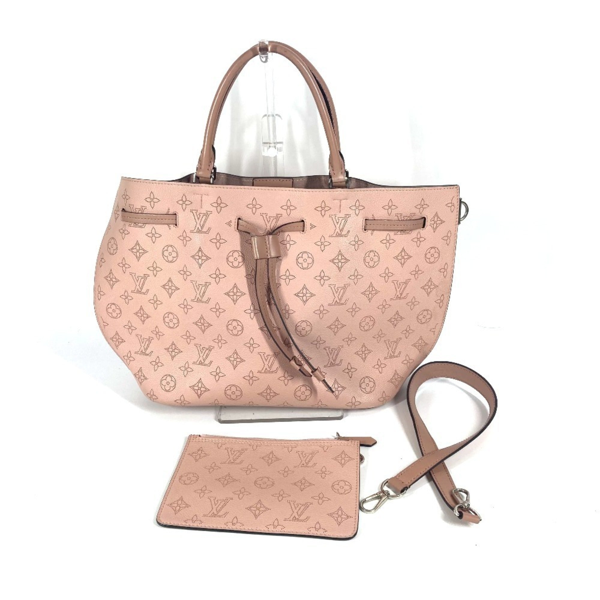Louis Vuitton Magnolia Pink Mahina Leather Handbag Shoulder Bag (Pre-Owned)