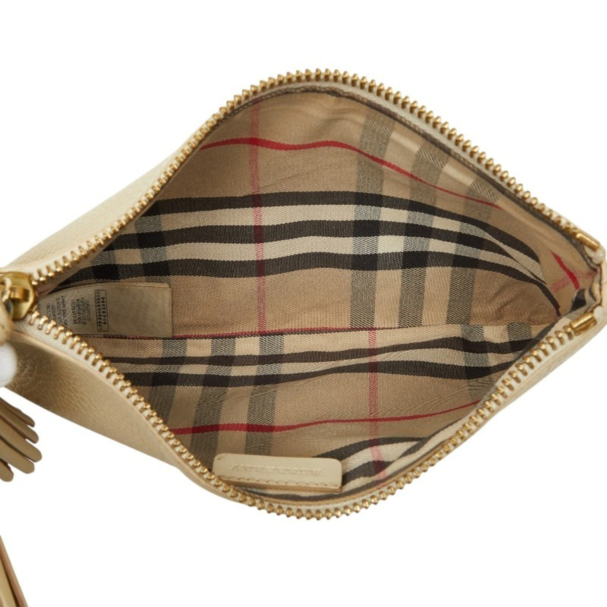 Burberry Beige Leather Shoulder Bag (Pre-Owned)