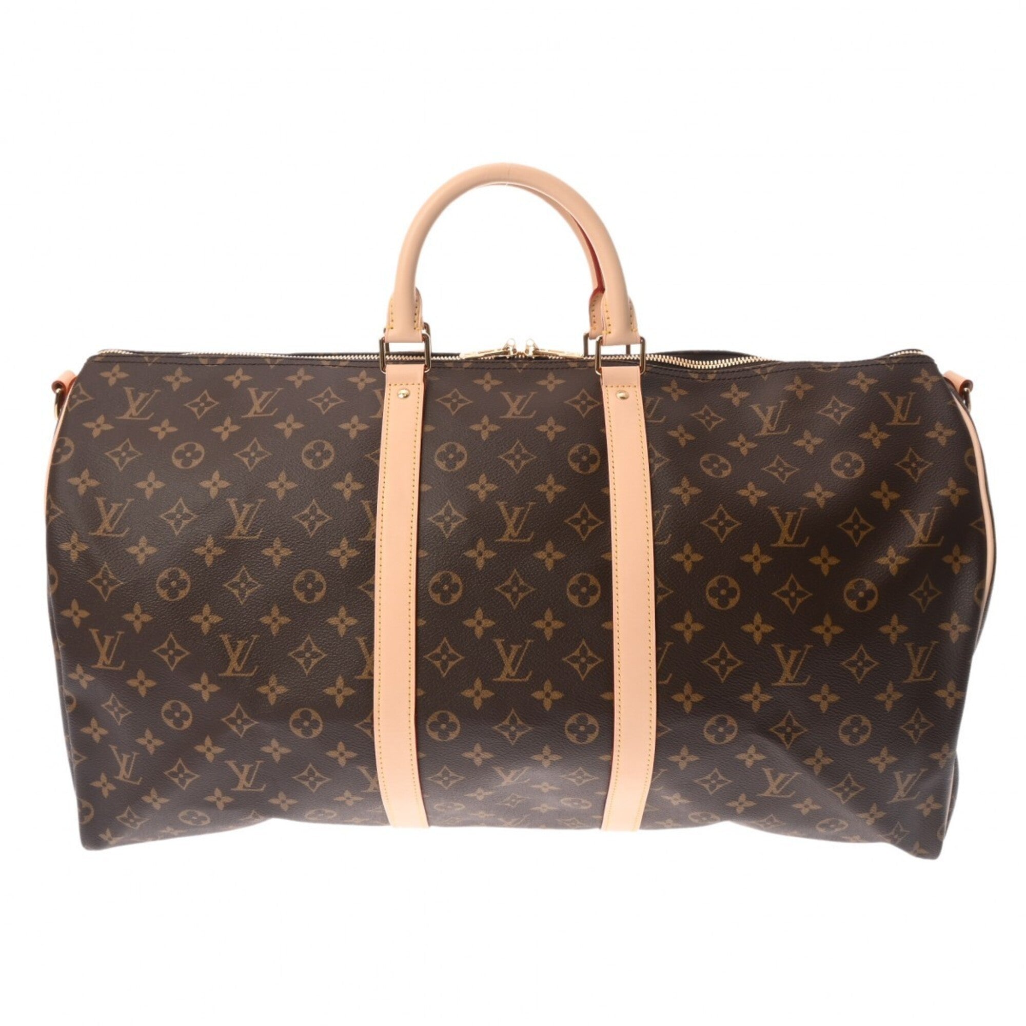 Louis Vuitton Brown Monogram Canvas Boston Bag (Pre-Owned)