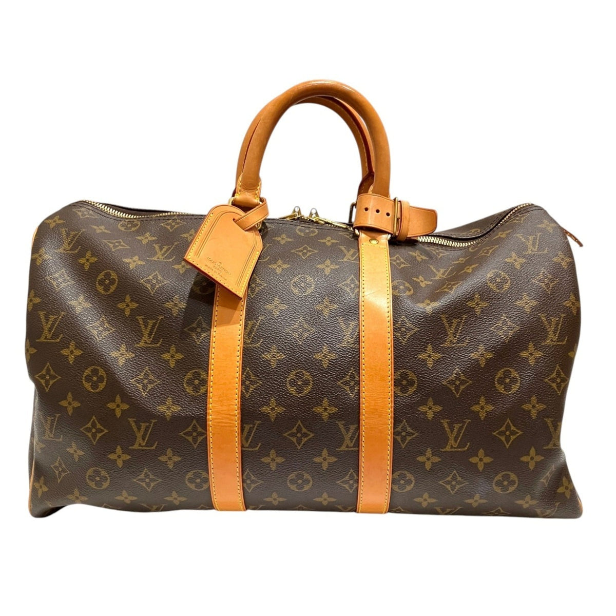 Louis Vuitton Brown Monogram Monogram Leather Boston Bag (Pre-Owned)