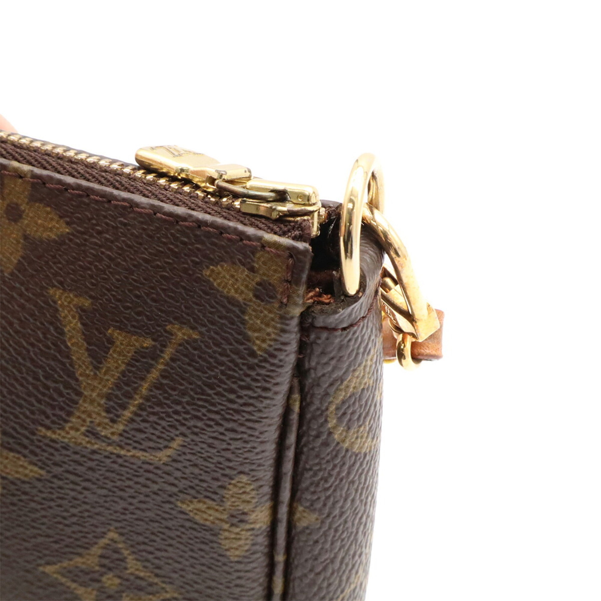 Louis Vuitton Brown Monogram Canvas Pvc Coated Canvas Handbag Pochette Pouch (Pre-Owned)