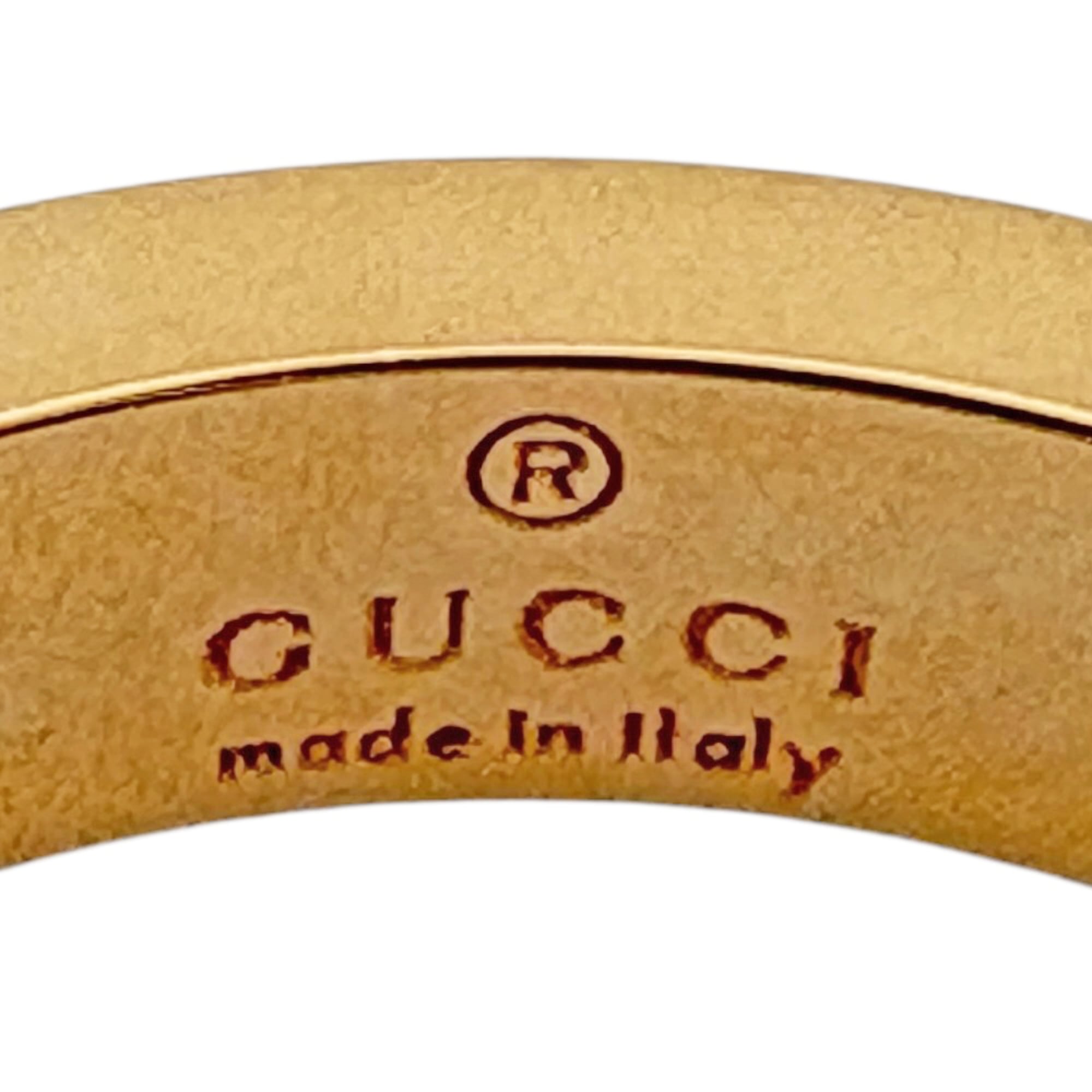 Gucci Gold Pink Gold (18K) Band Ring (Pre-Owned)