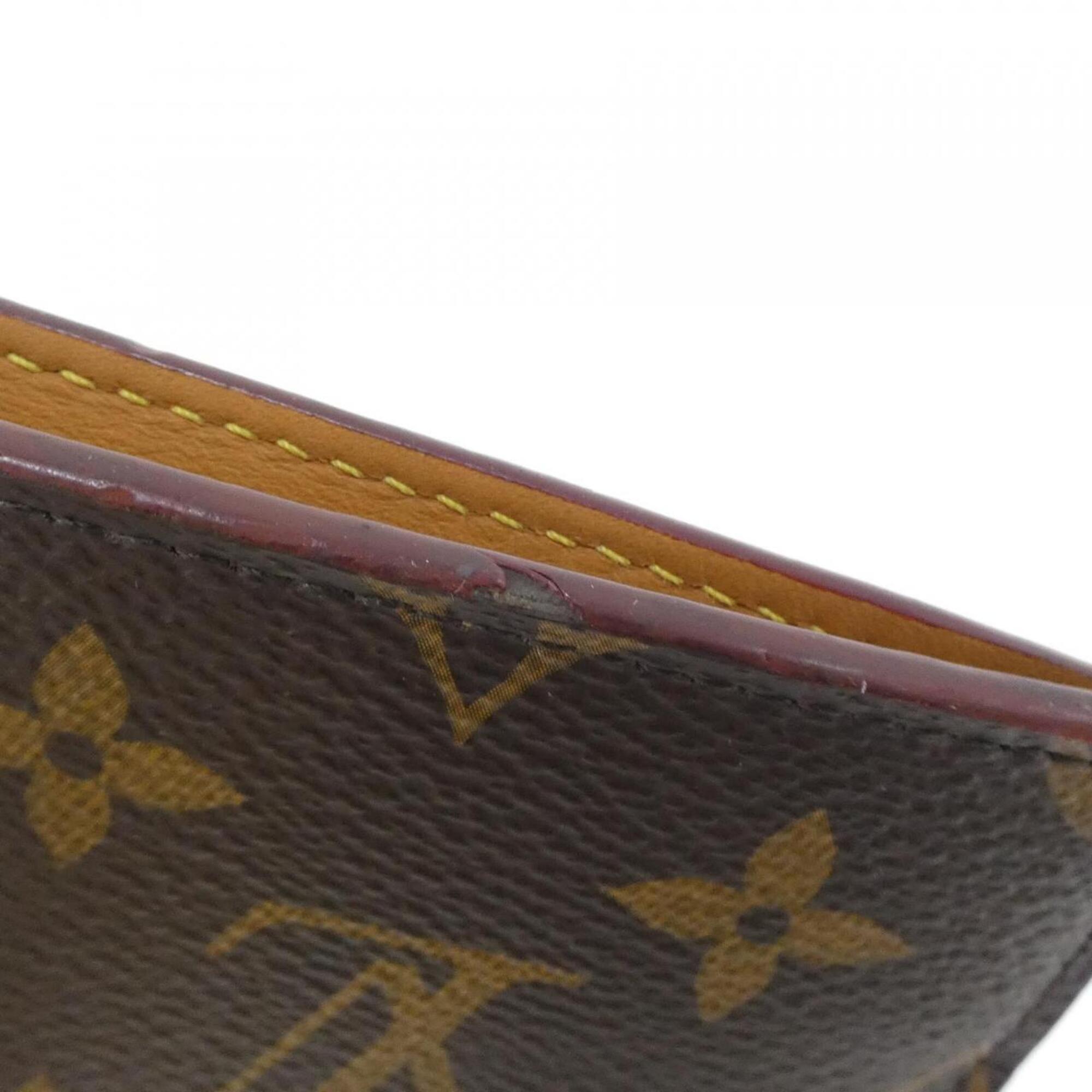 Louis Vuitton Monogram Marron Coated Canvas Handbag (Pre-Owned)