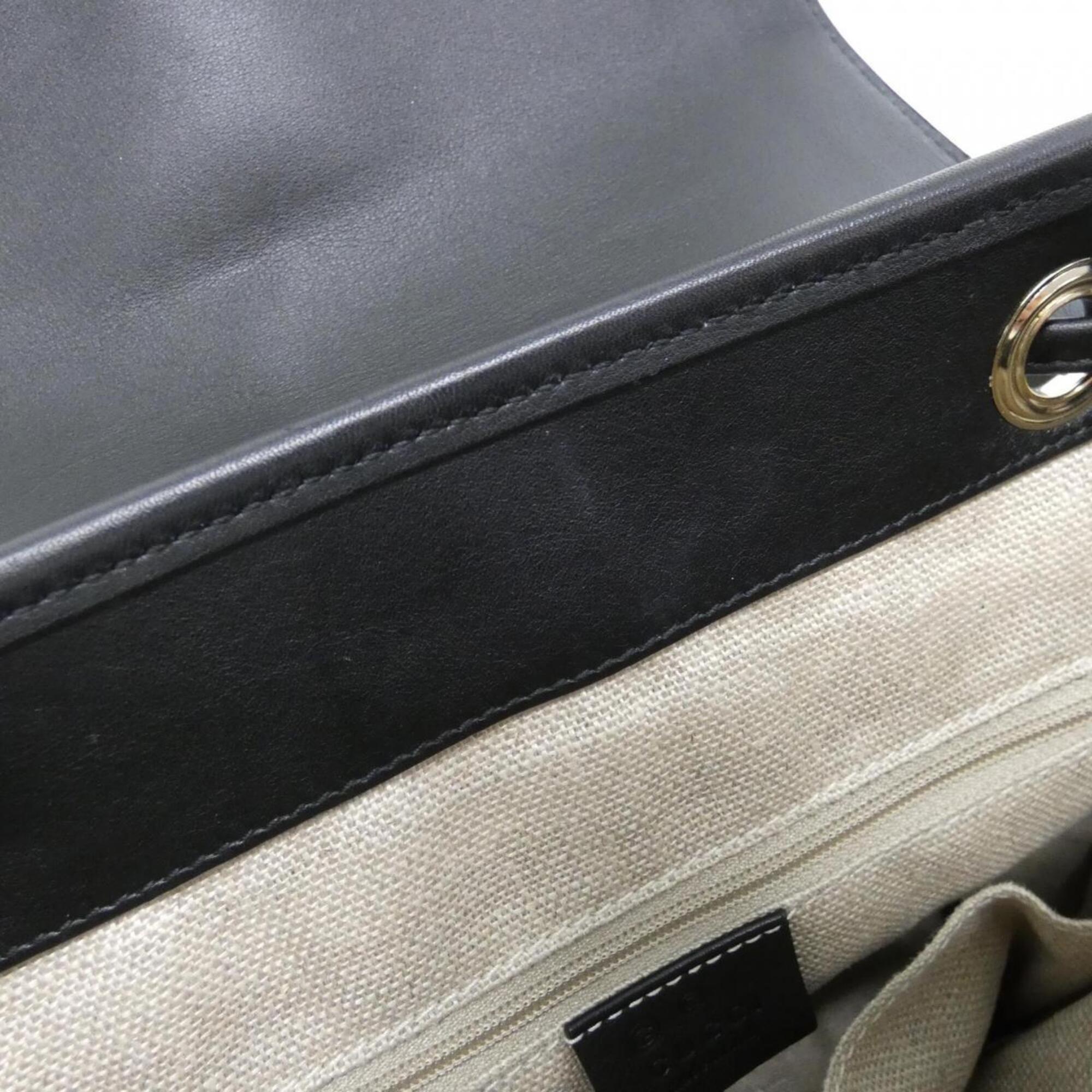 Gucci Black Leather Backpack (Pre-Owned)