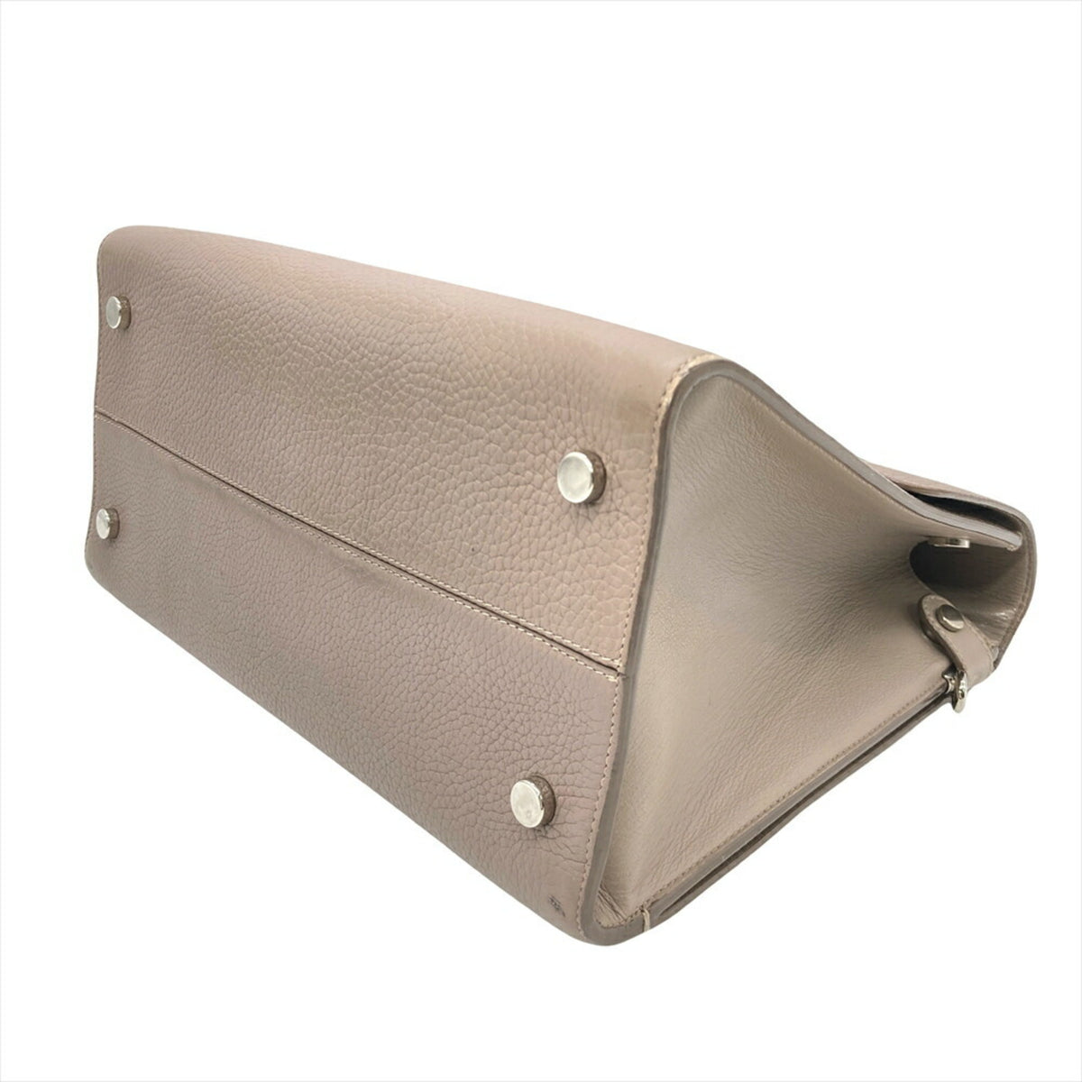 Christian Dior Grayish Leather Shoulder Bag (Pre-Owned)