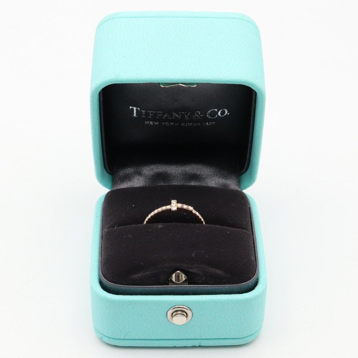 Tiffany Gold Clear Pink Gold (18K) Band Ring (Pre-Owned)