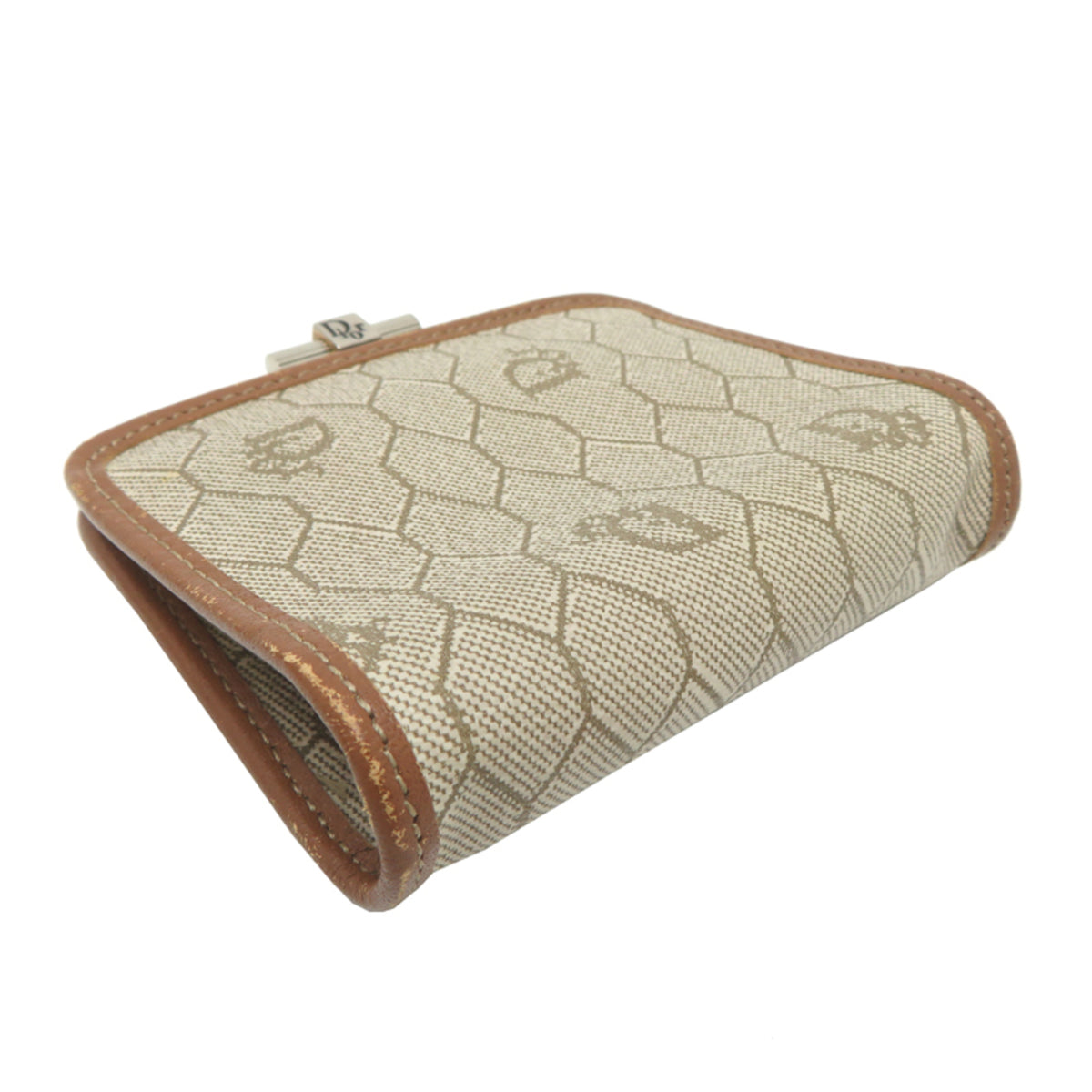 Christian Dior Beige Brown Pvc Coin Purse/Coin Case (Pre-Owned)