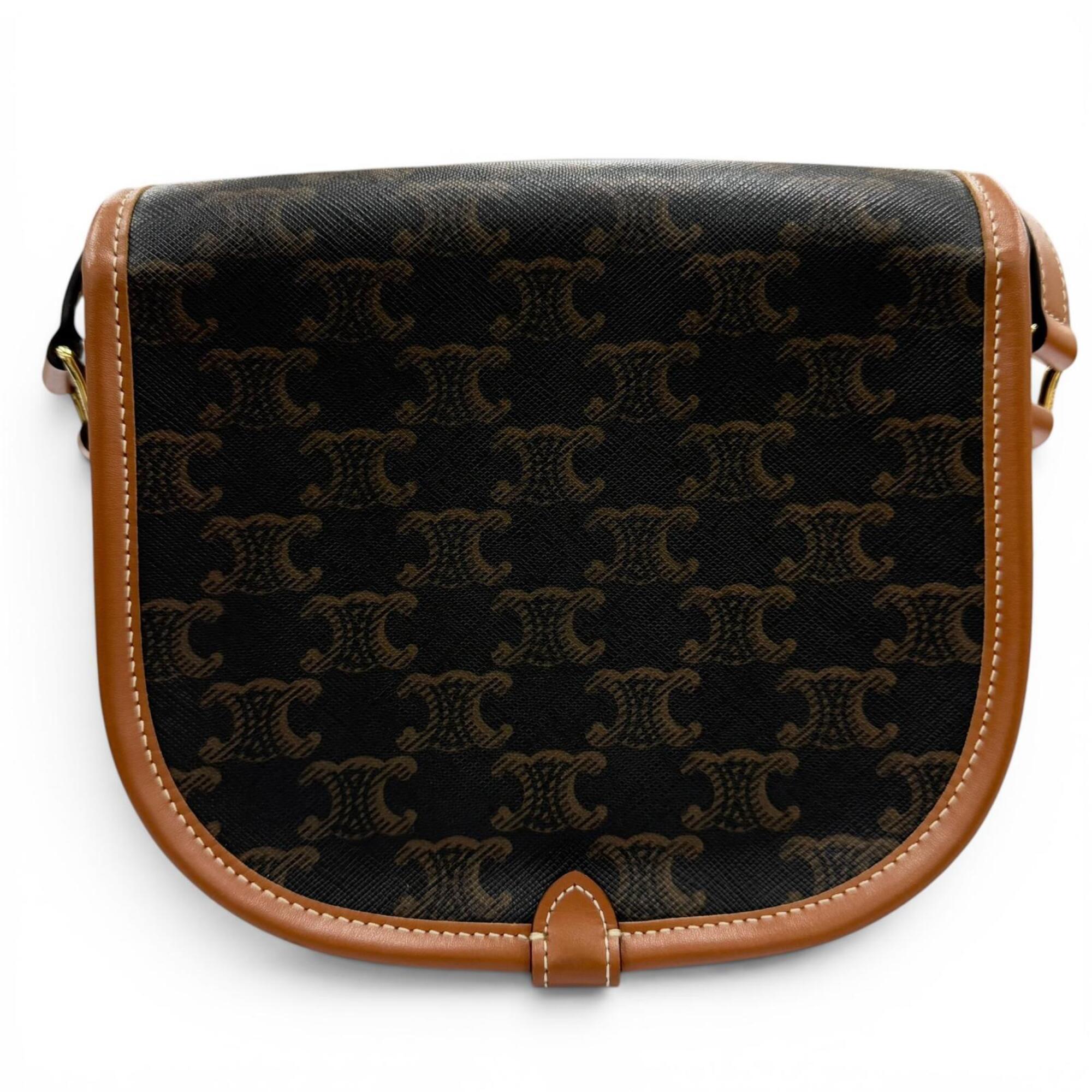 Celine Canvas Shoulder Bag (Pre-Owned)