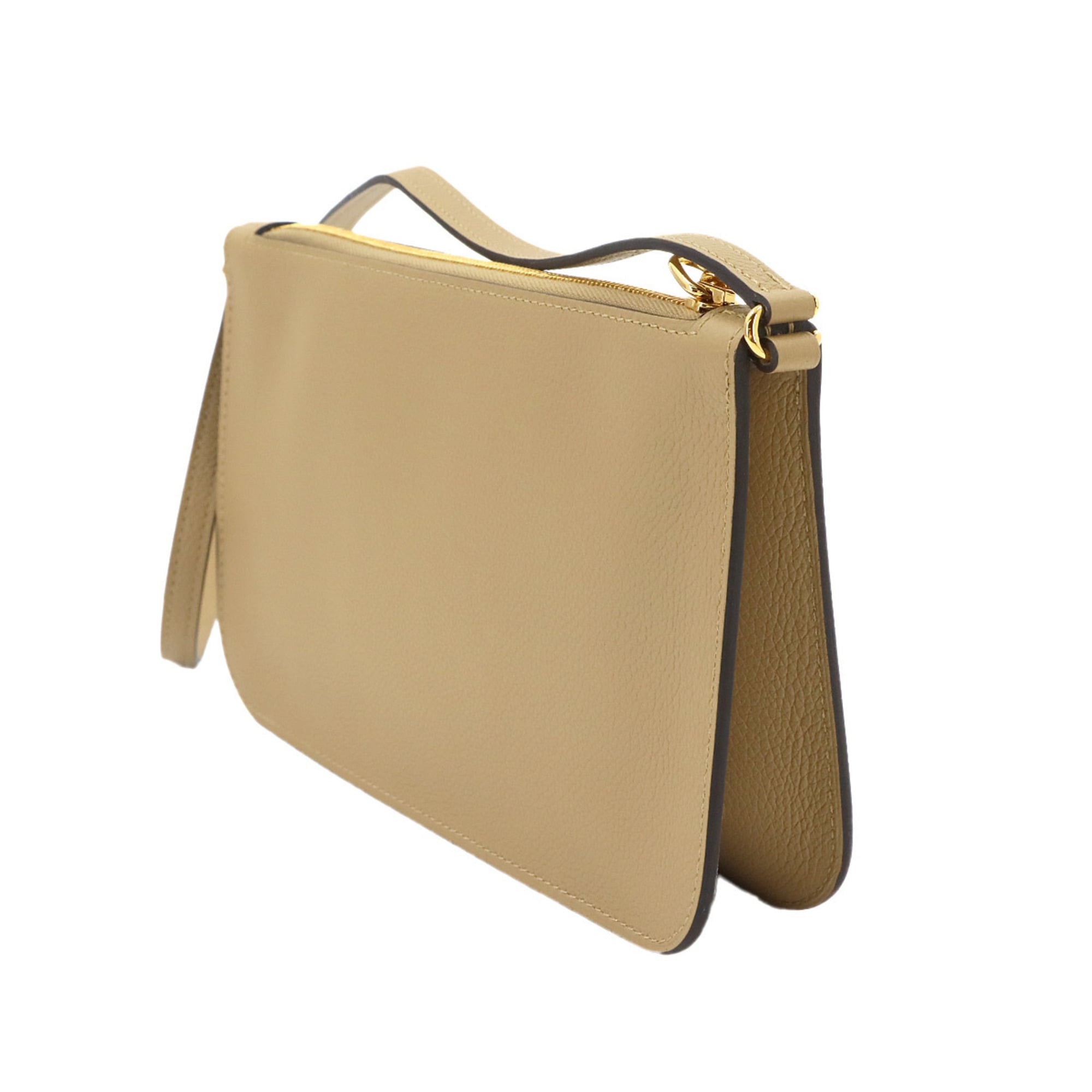 Hermes Kraft Evercalf Leather Shoulder Bag (Pre-Owned)